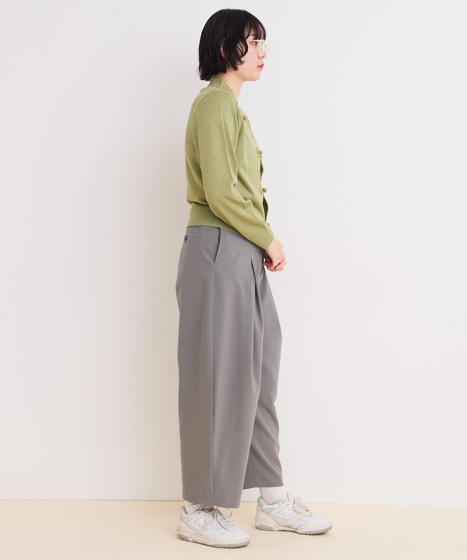 AMBIDEX Store ○BOX タックパンツ(F グレー): l'atelier du savon