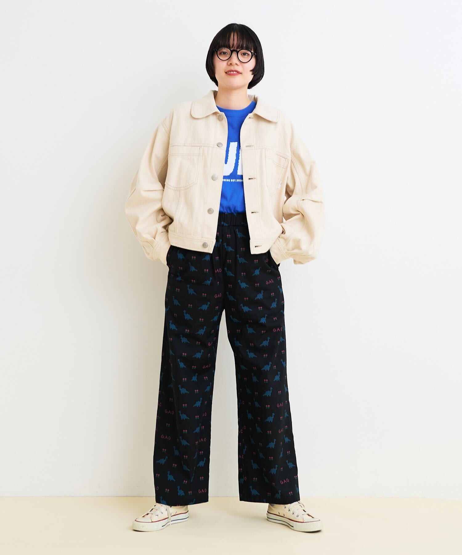 AMBIDEX Store ○○8bit Dinosaur パンツ(F クロ): l'atelier du