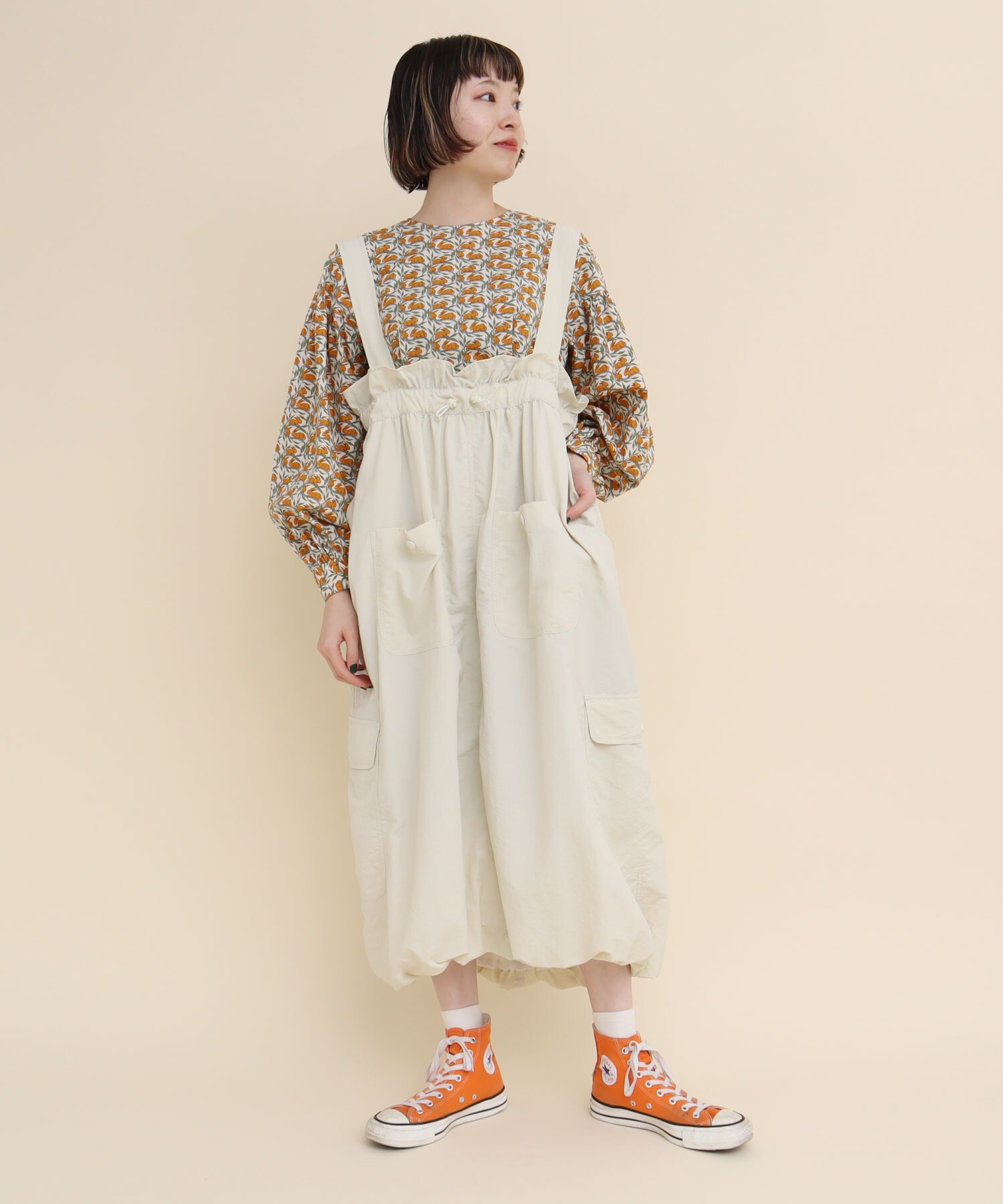 AMBIDEX Store ○NYLON pocket jumper Skirt(F キナリ): l'atelier du