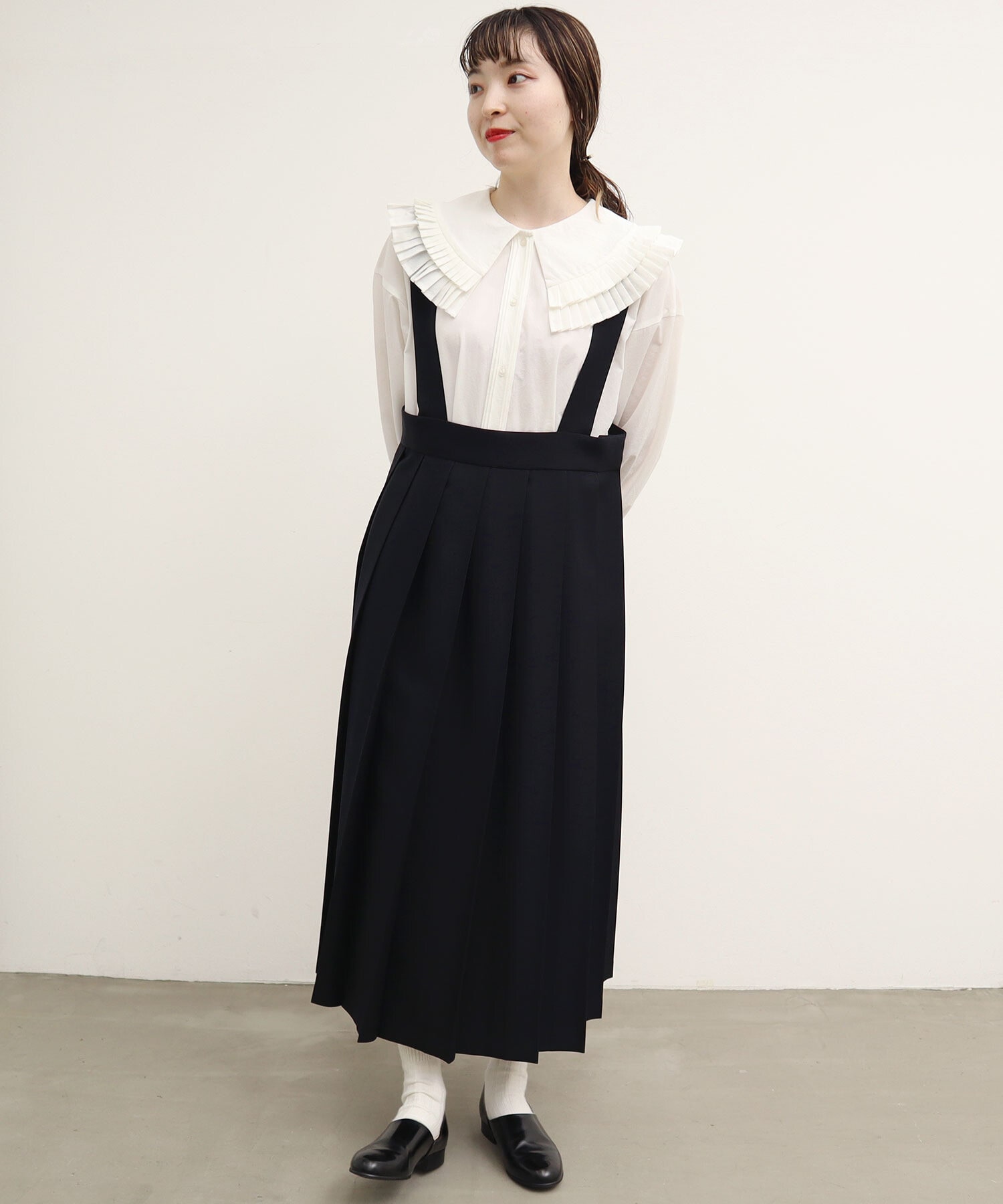AMBIDEX Store △○OJO suspender pleats skirt(F シロ): l'atelier du 