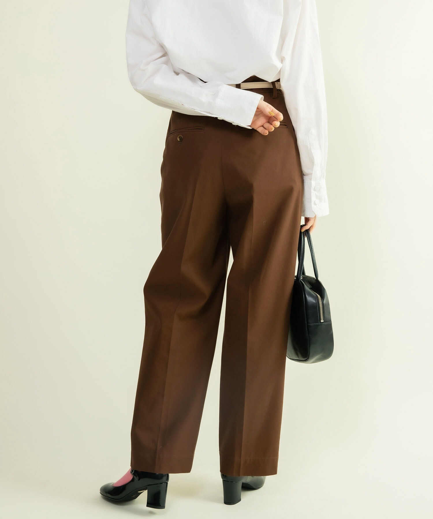 AMBIDEX Store △○強撚ツイル マーベルトストレートパンツ(36