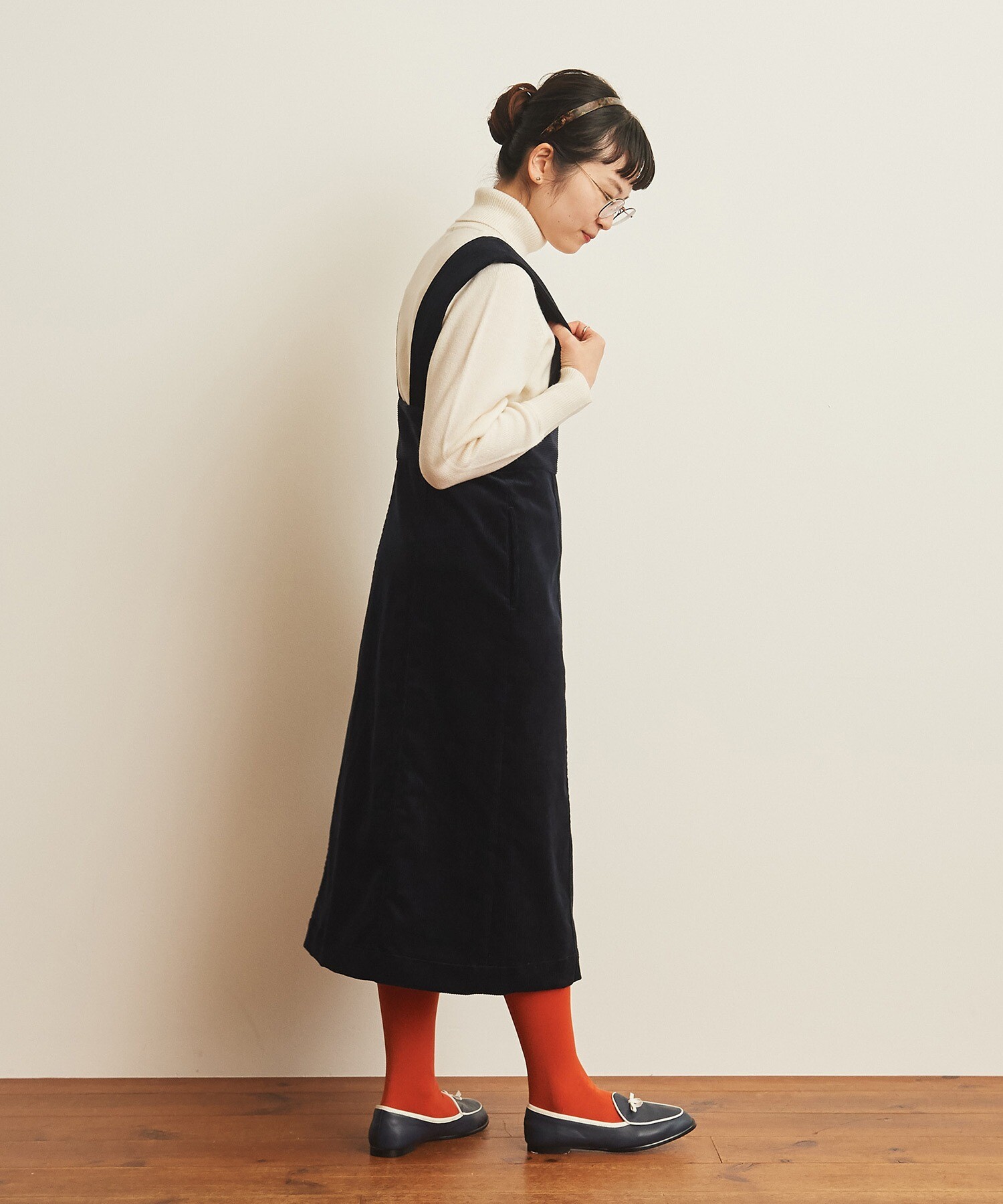 AMBIDEX Store ○8Wコールディアモイスト 吊りスカート(F チャ): Dot