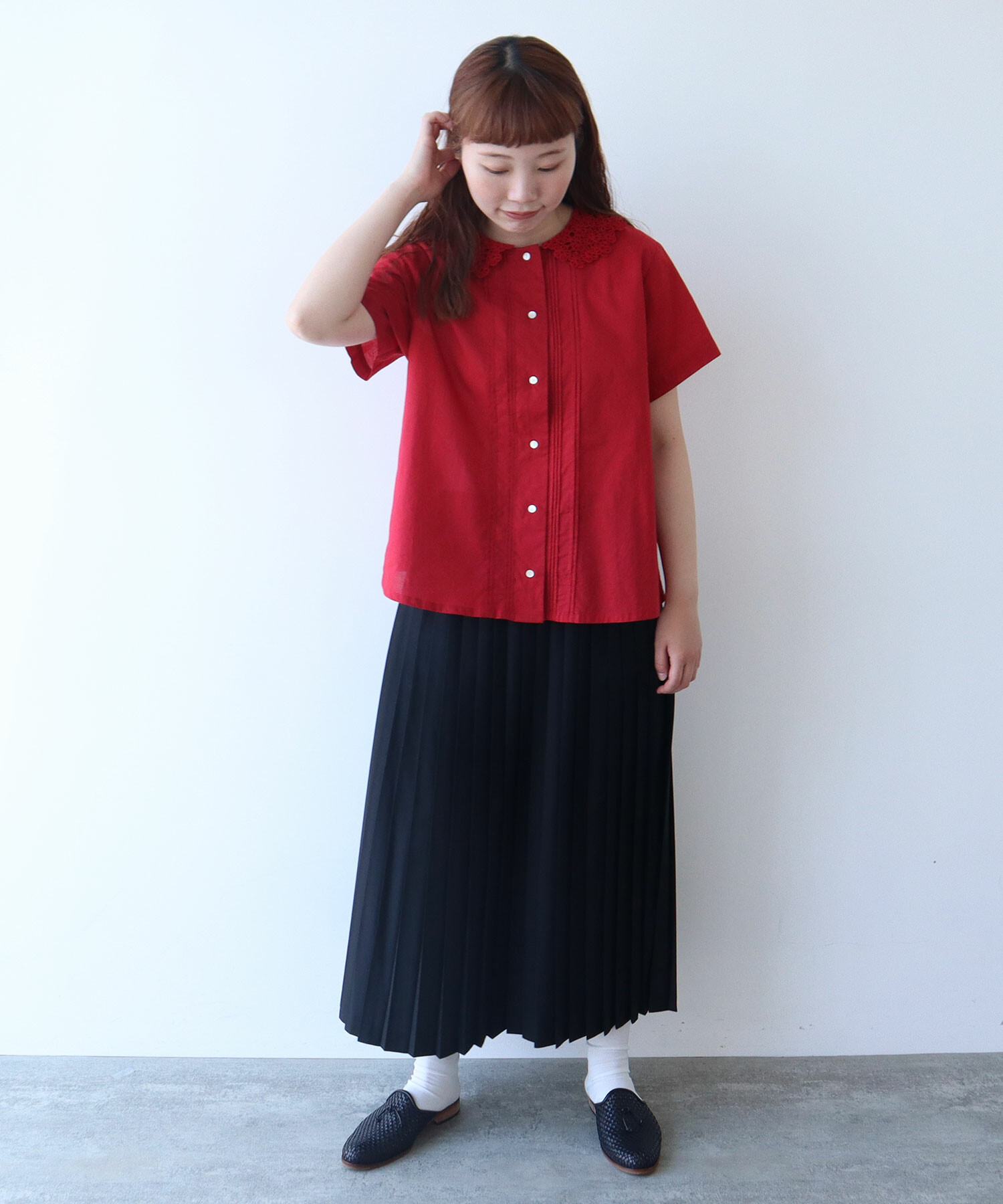 bulle de savon - bulle de savon 野山刺繍 ブラウスの通販 by