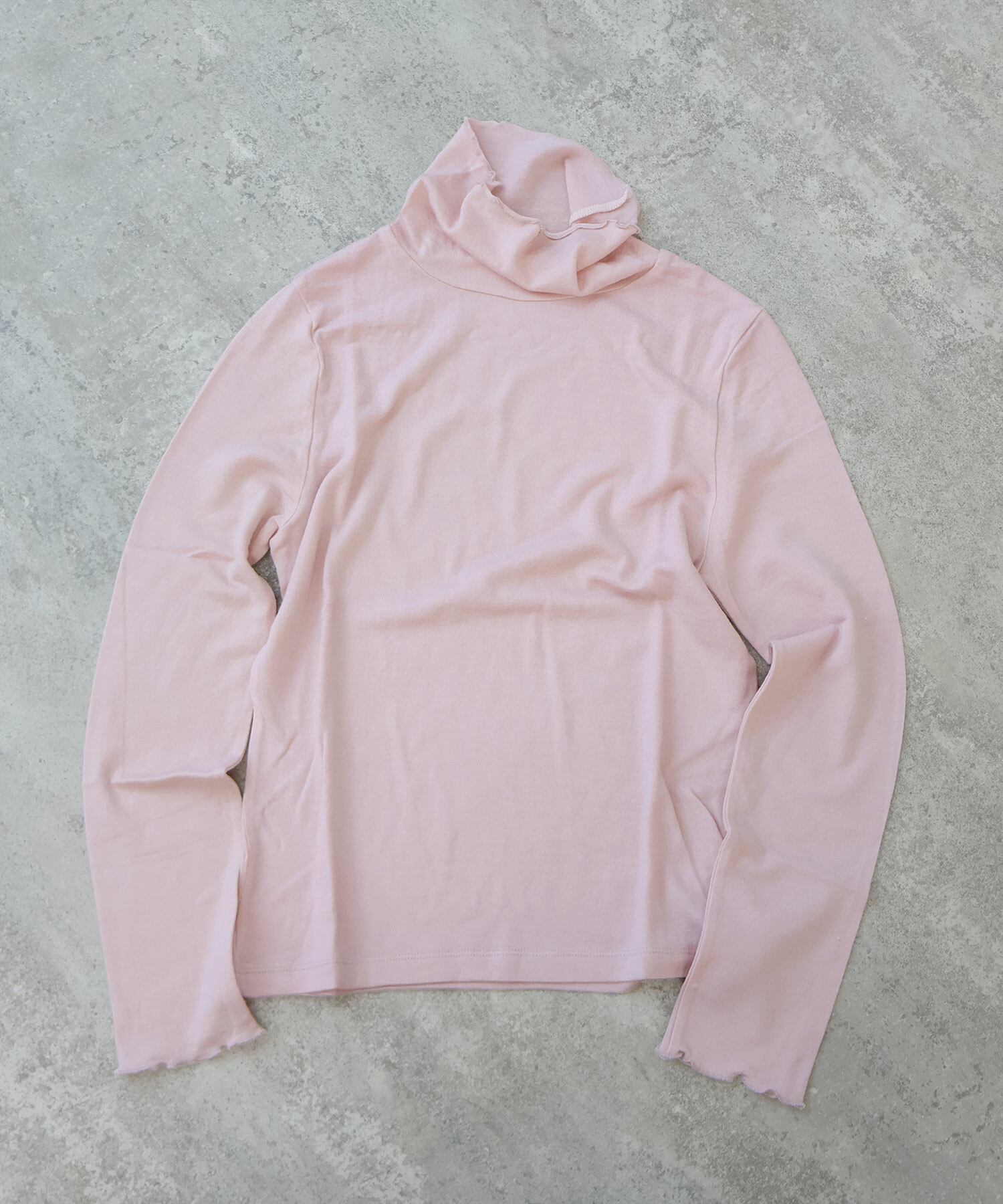 AMBIDEX Store △ウール / シルク 製品染め タートルプルオーバー(F