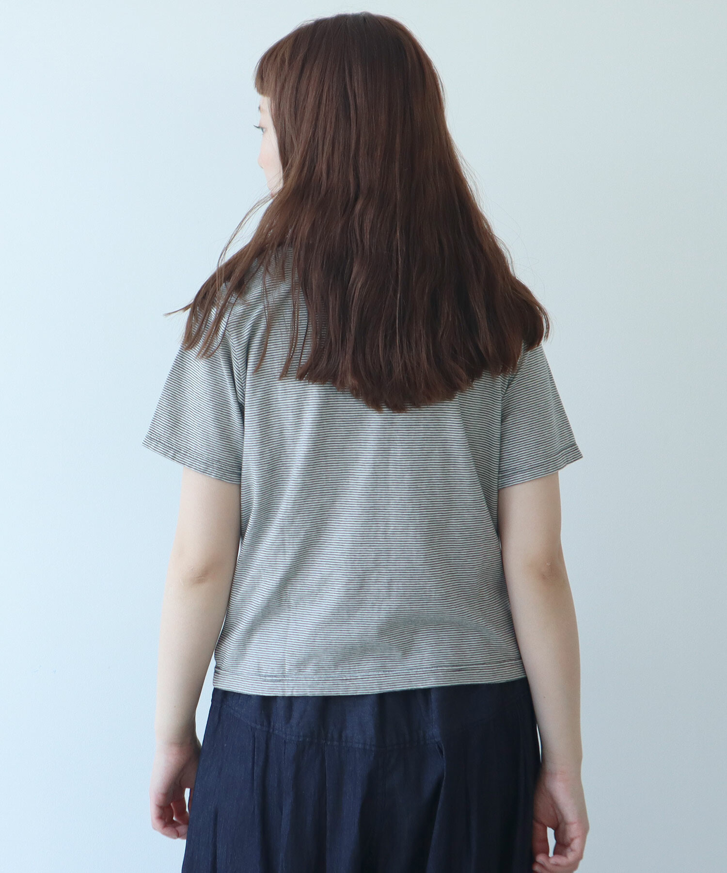 AMBIDEX Store △よわよわボーダー Tシャツ(F クロ): bulle de savon