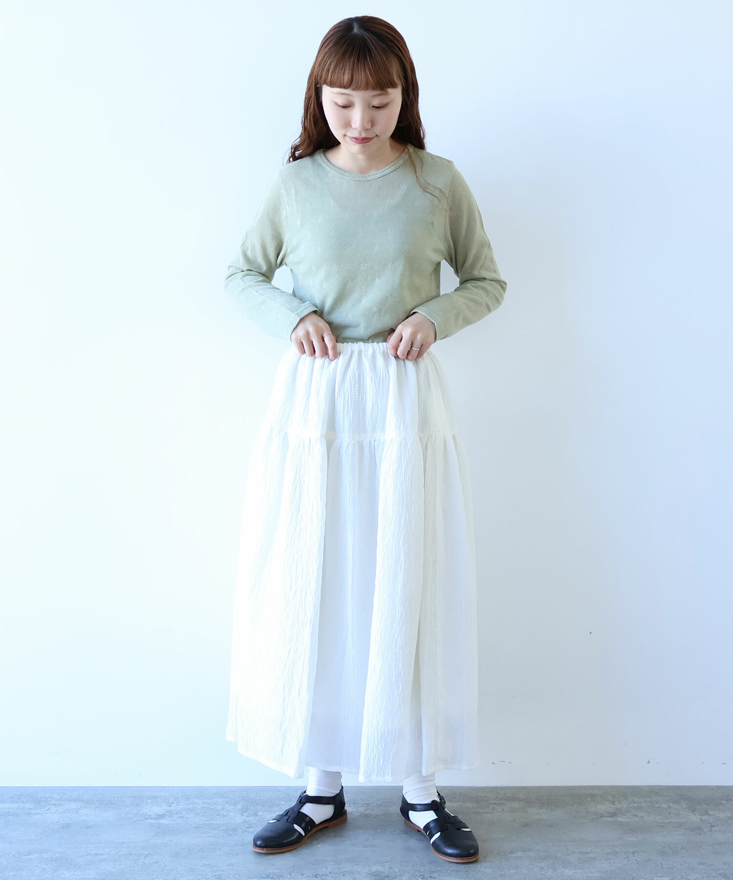 AMBIDEX Store 【予約販売】〇 hana×mesh ジャカード 長袖プル