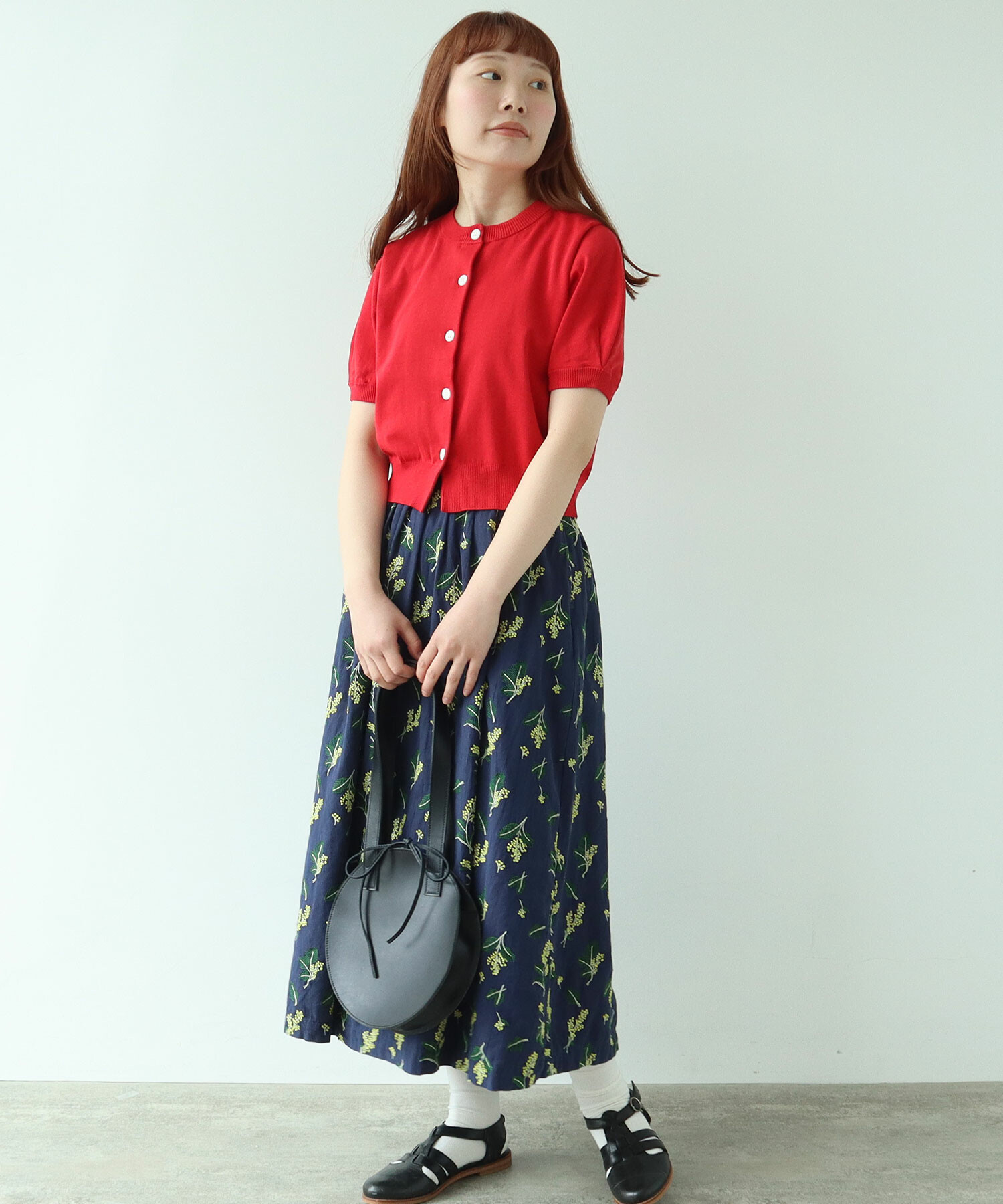 AMBIDEX Store 〇 COOL POTTER 半袖カーディガン(F アイボリー