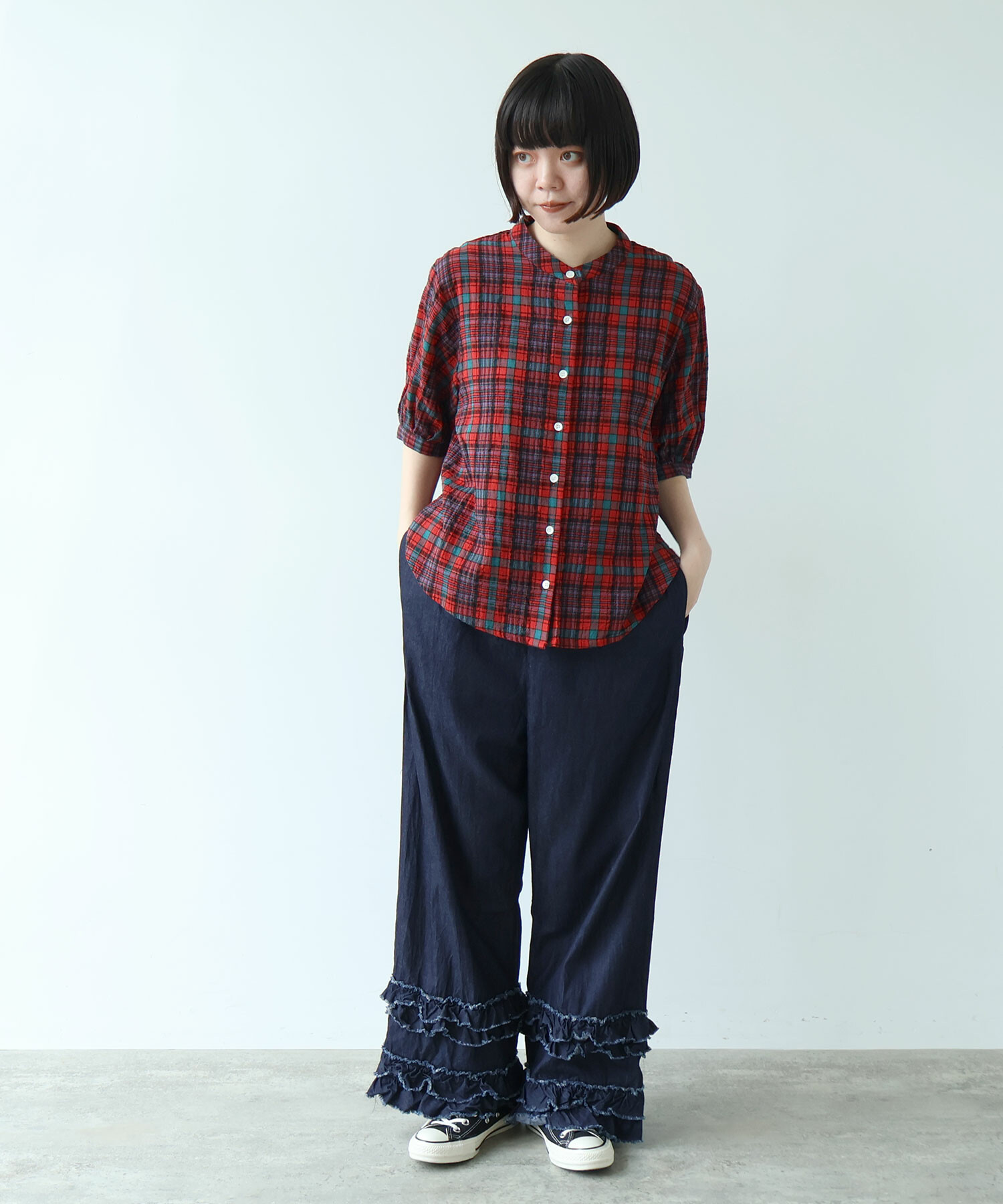 AMBIDEX Store ○ 5.5oz denim furi furi パンツ(F インディゴ): bulle