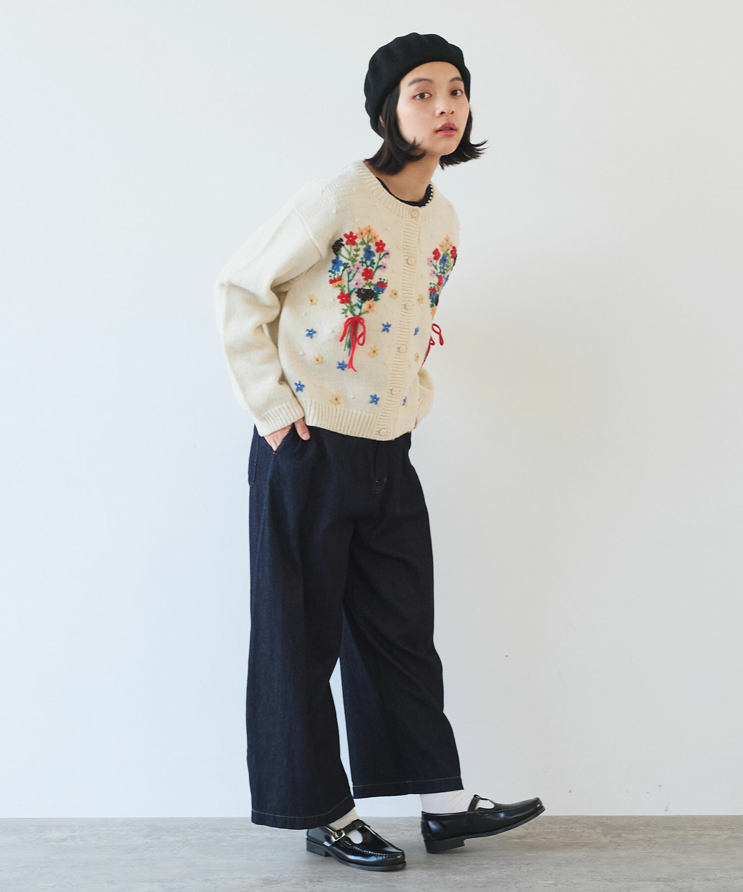 AMBIDEX Store △○ 7.7oz デニム ポワンパンツ(F インディゴ): bulle