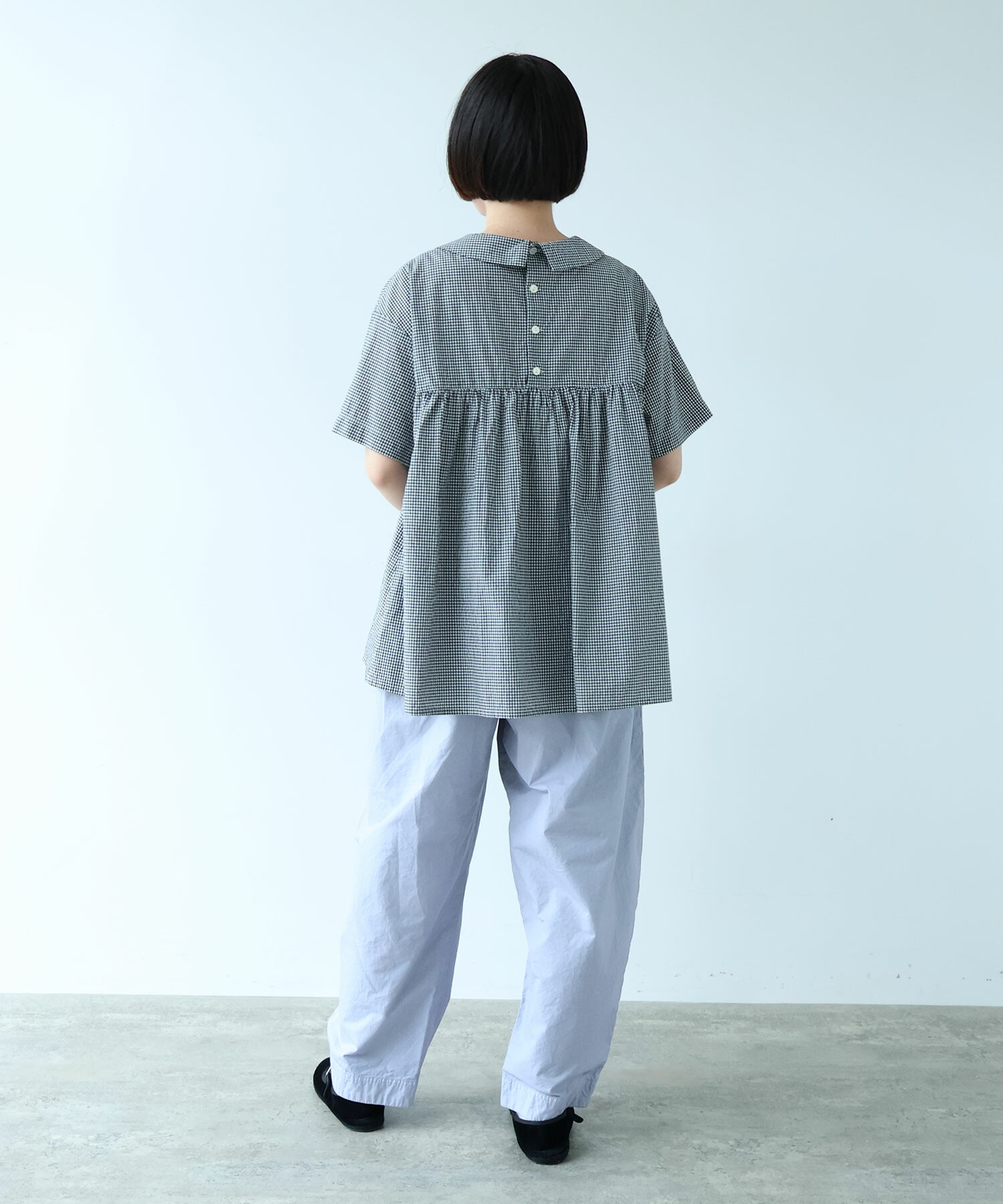 AMBIDEX Store 2/1 ツイル製品染め コクーンパンツ(F サックス): bulle
