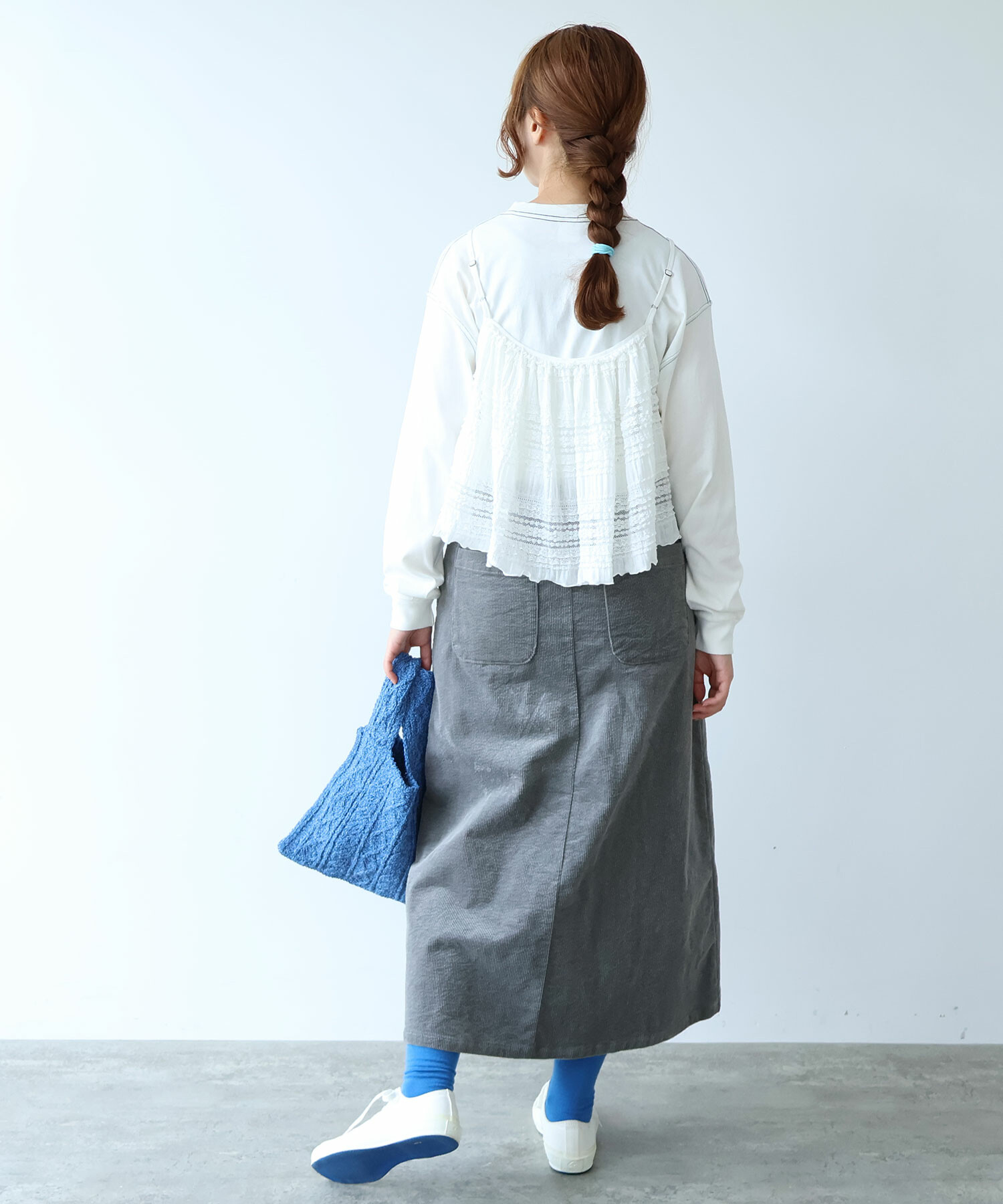 AMBIDEX Store ○ 11W サッカーコーデュロイ スカート(F カーキ