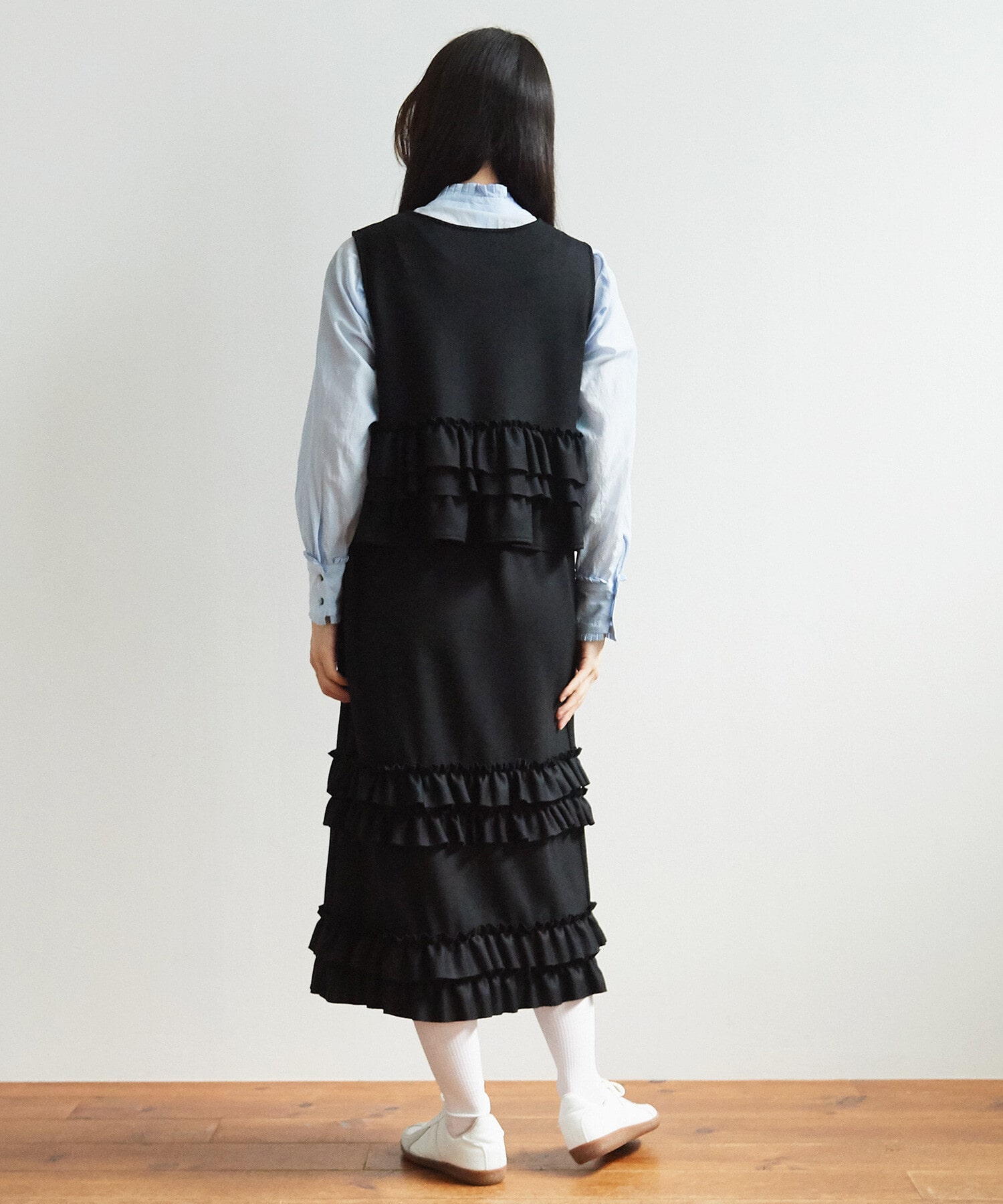 AMBIDEX Store ○2 / 48 ウール天竺 furifuri スカート(F クロ): bulle