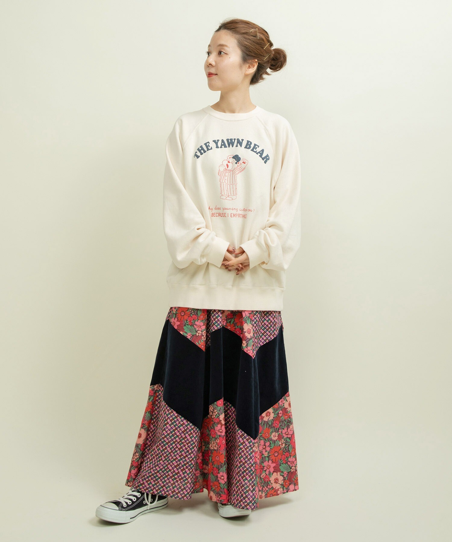 ★Sea NY★ Red リリアナ アップリケ ミディスカート ☆Sea NY☆ Red リリアナ アップリケ ミディスカート Sea NEW