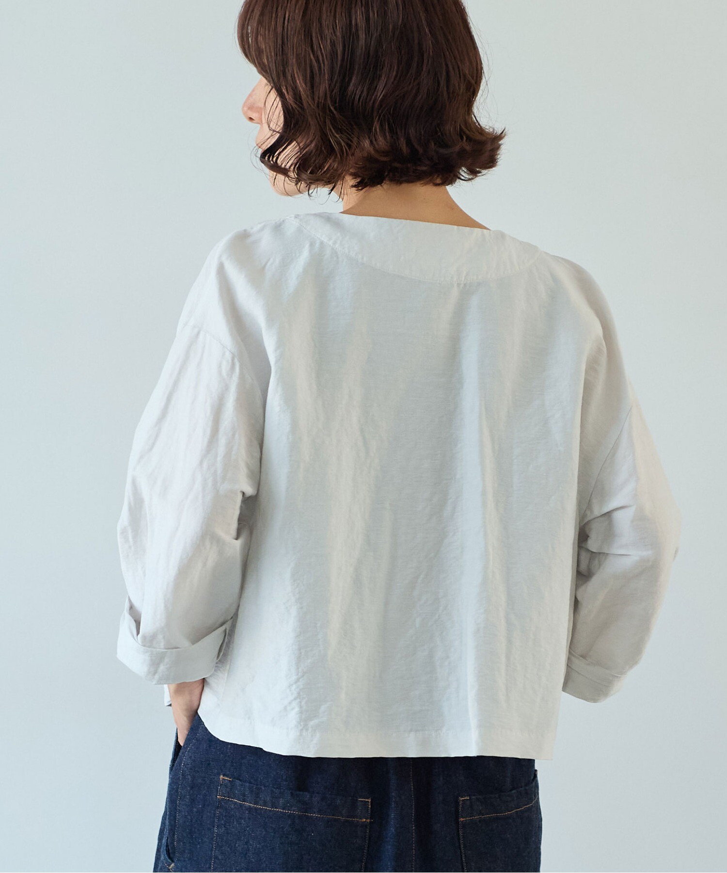 ブラウス シャツ Vis/L/Ny Sheer haori ブラウス レディース AMBIDEX Store Vis/L/Ny Sheer haori ブラウス(F グレー): yuni