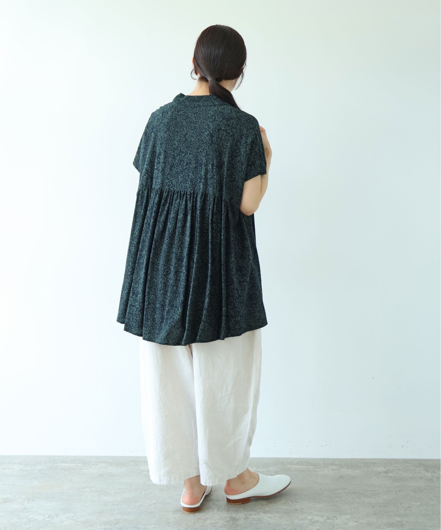AMBIDEX Store rayon cupla cotton flower print open peprum