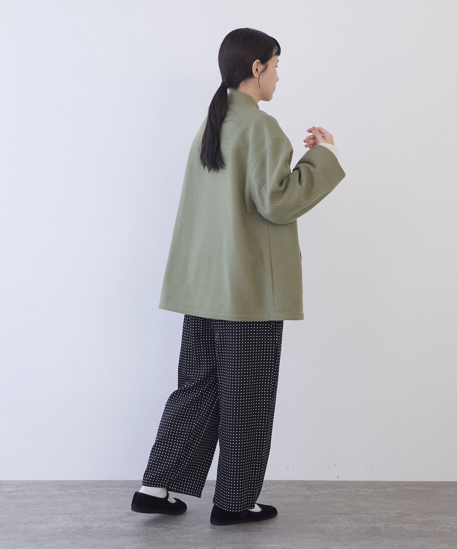 AMBIDEX Store W/super100 bottleneck drawstrings hem コート(F