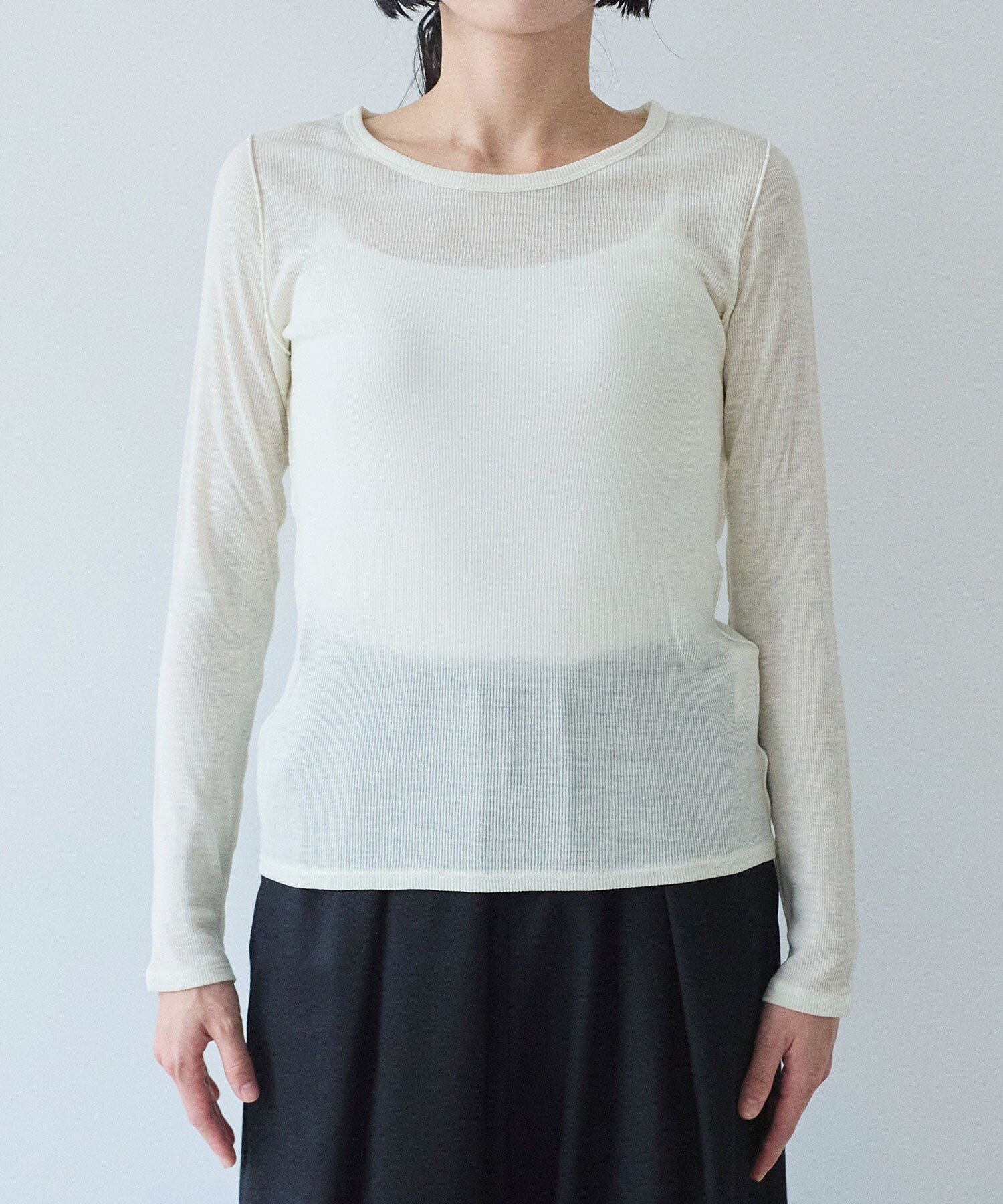 AMBIDEX Store washable super120/W crewneck プルオーバー(F