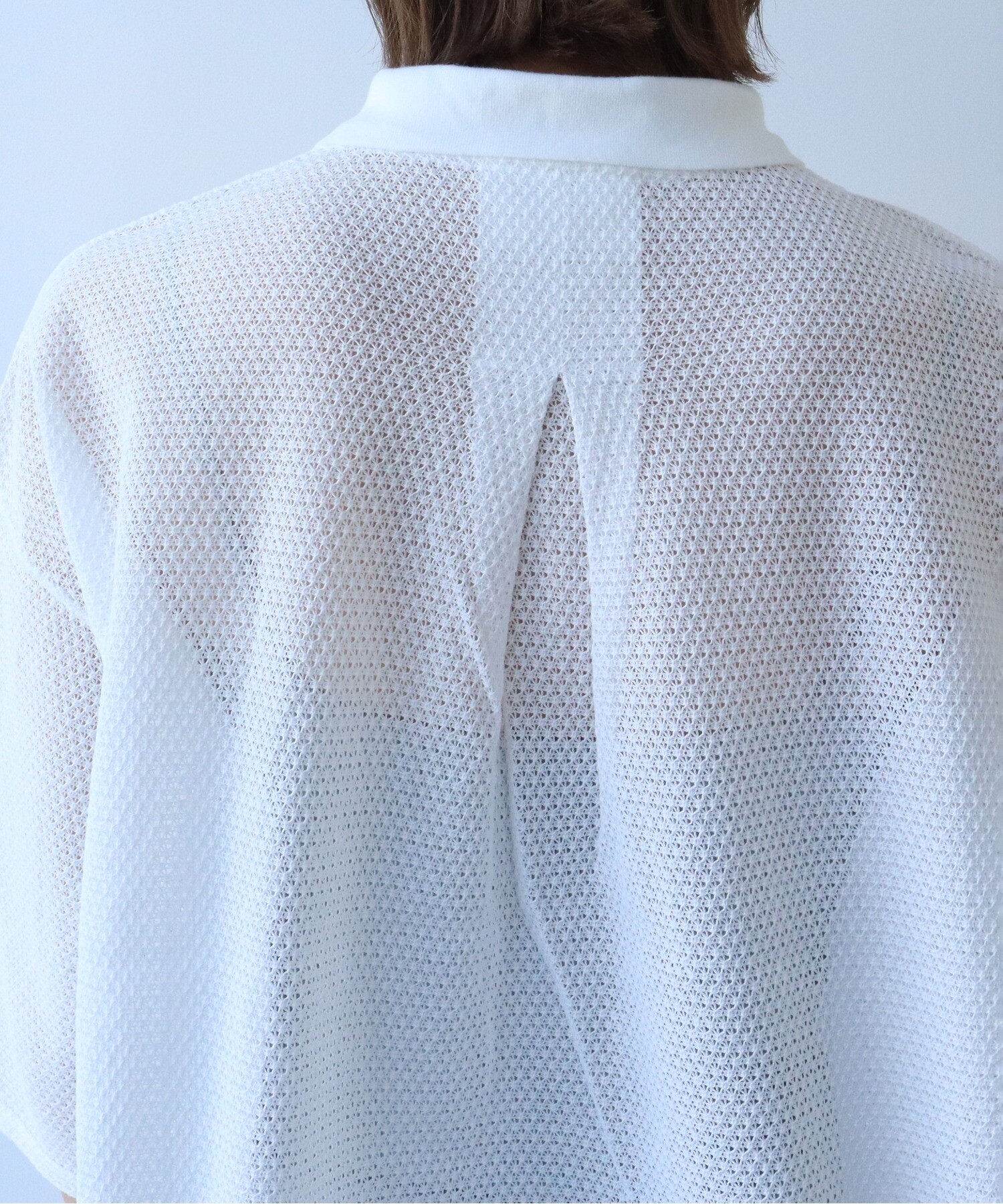 AMBIDEX Store ○コットンナイロン コバナレース ショートポロシャツ(F