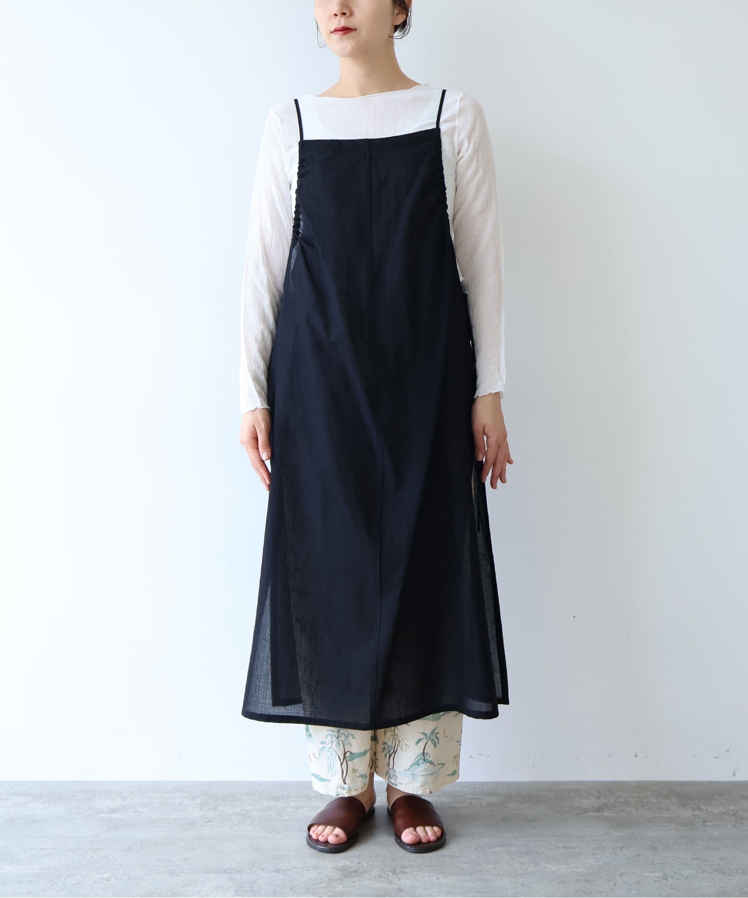 AMBIDEX Store sheer summer Wool-Polyester Voil strings キャミ