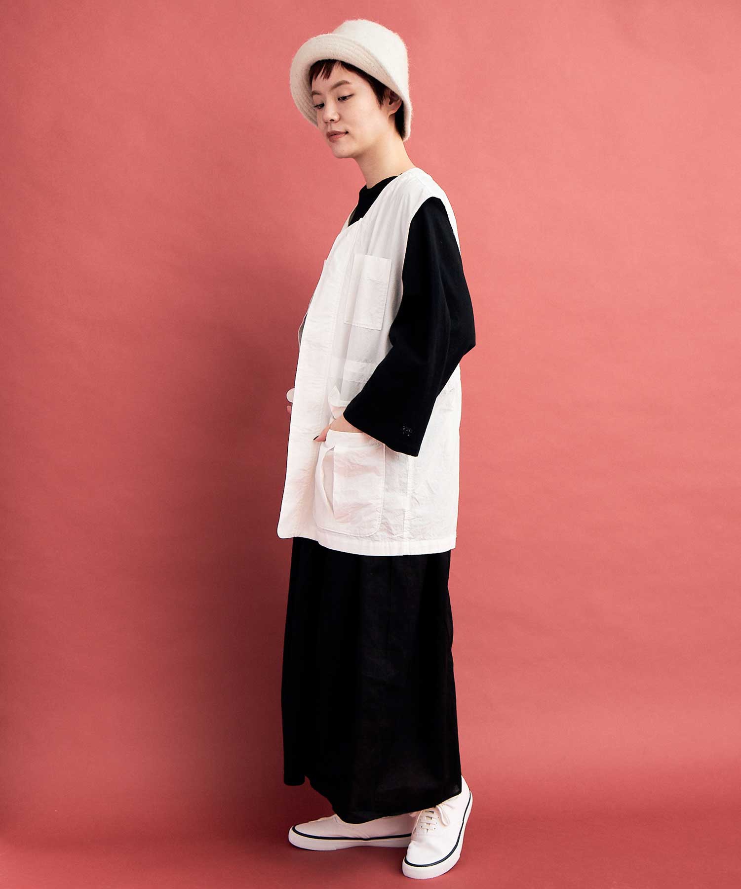 AMBIDEX Store ○ORGANIC LIP-STOP WORK ベスト(F OFF WHITE