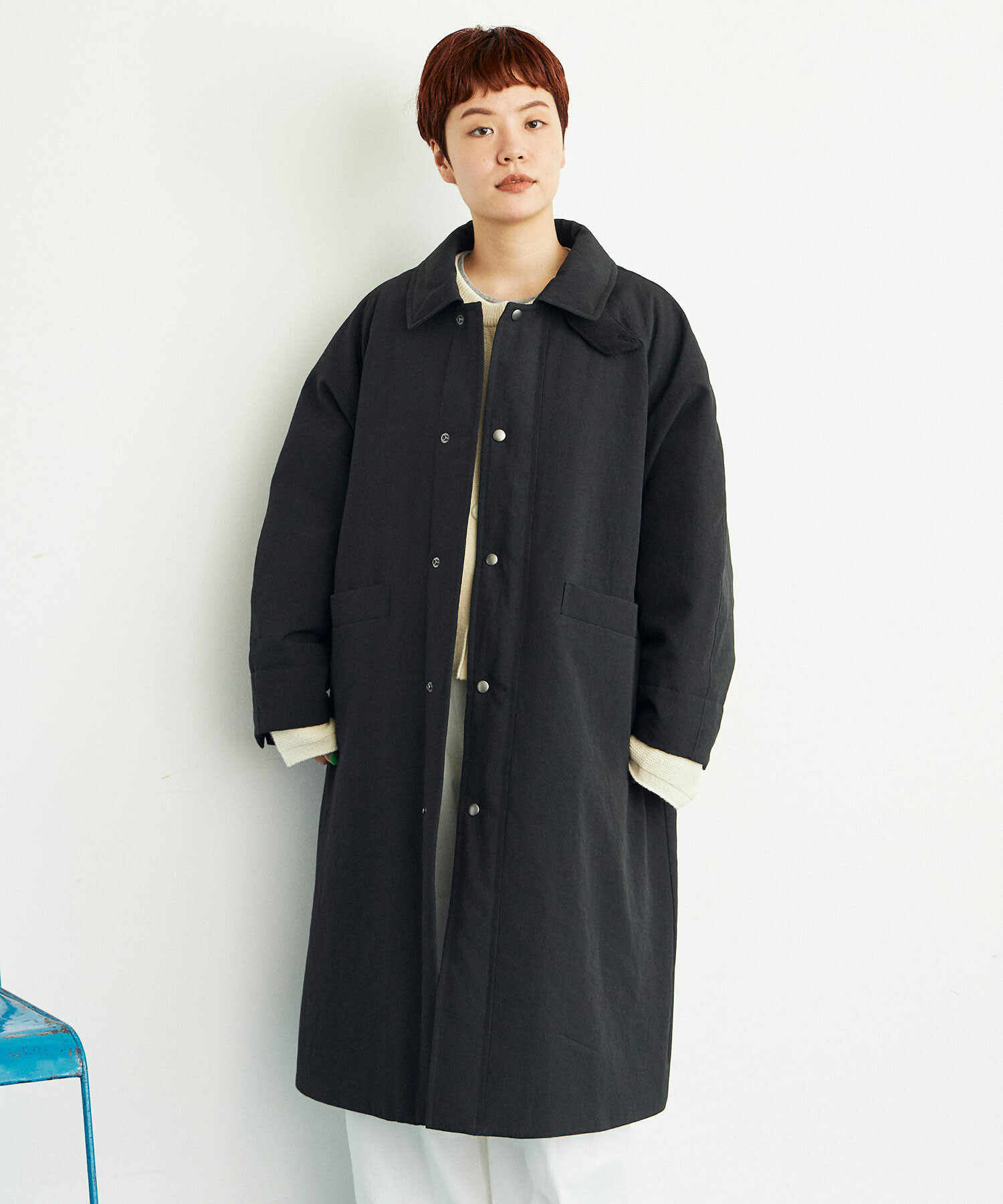 buoybuoy DICROS AIRO EVODOWN QUILT コート AMBIDEX Store △LIGHT DICROS AIRO ステンカラーコート(F IVORY