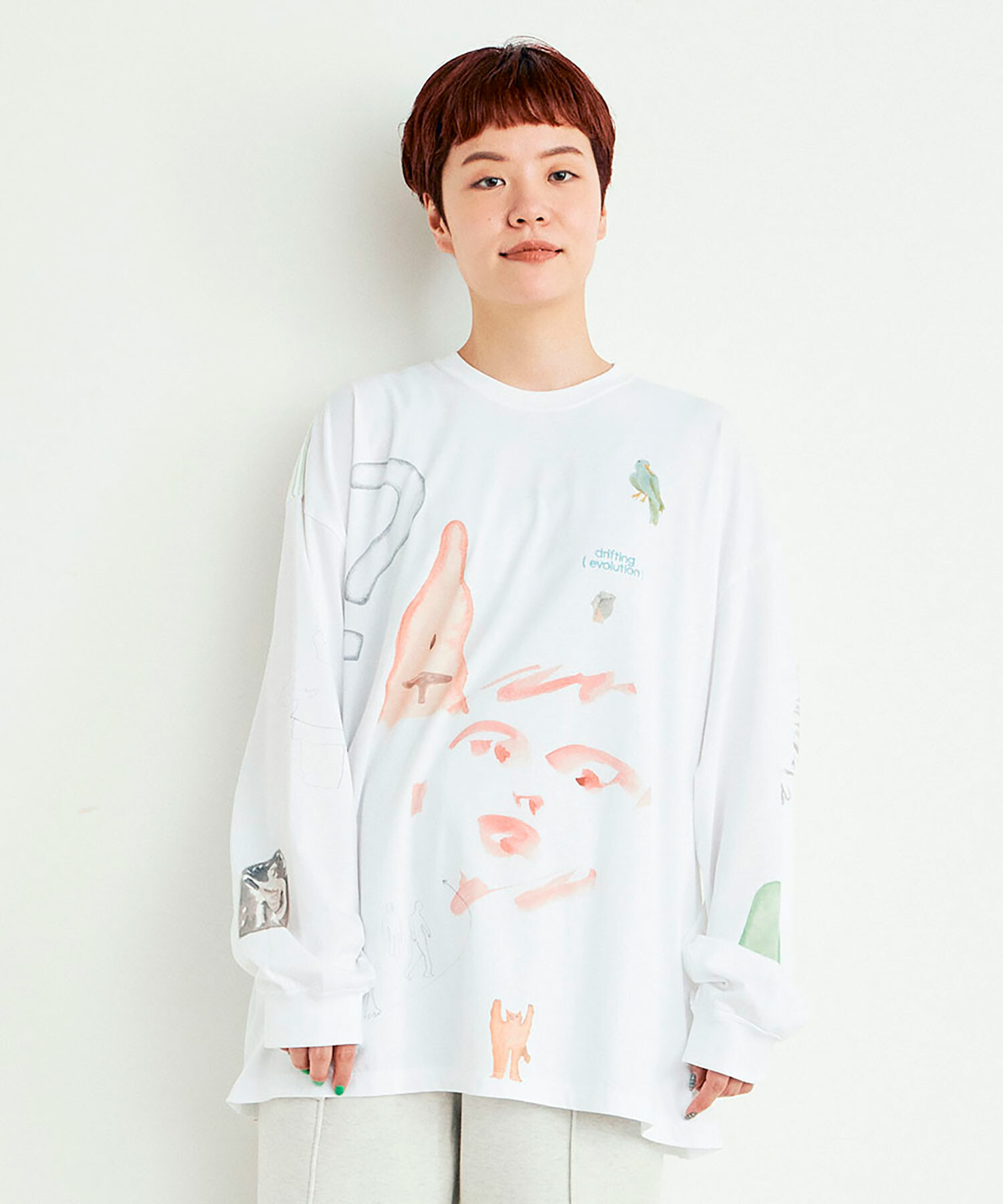 WHITE model:164cm size:3