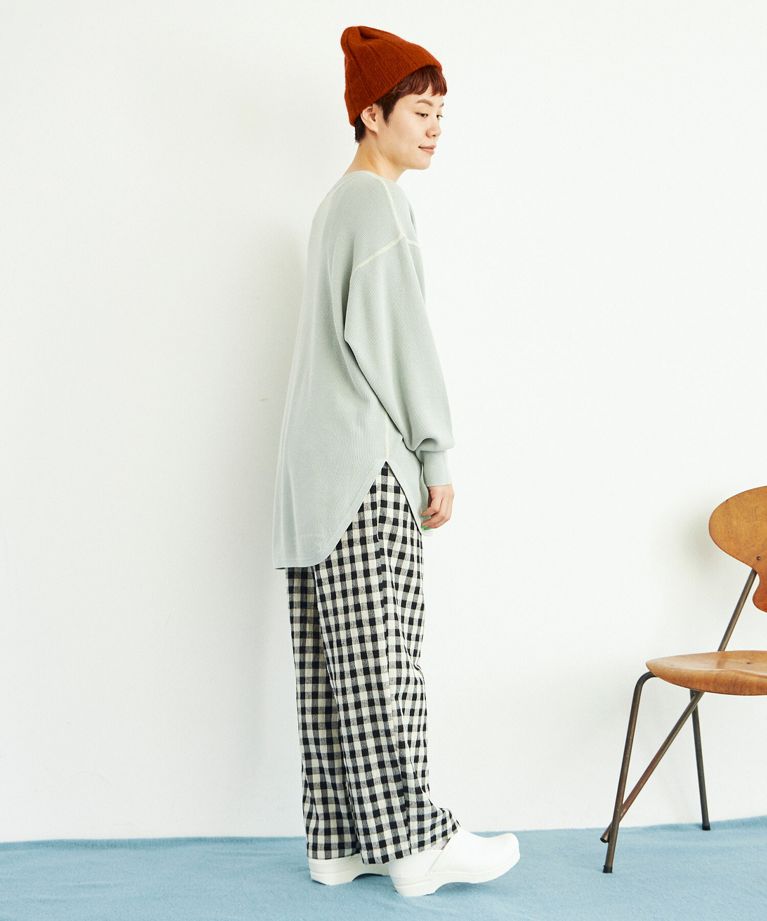 aosoaumei様専用 ビアズリー ウエストリブループチェックパ