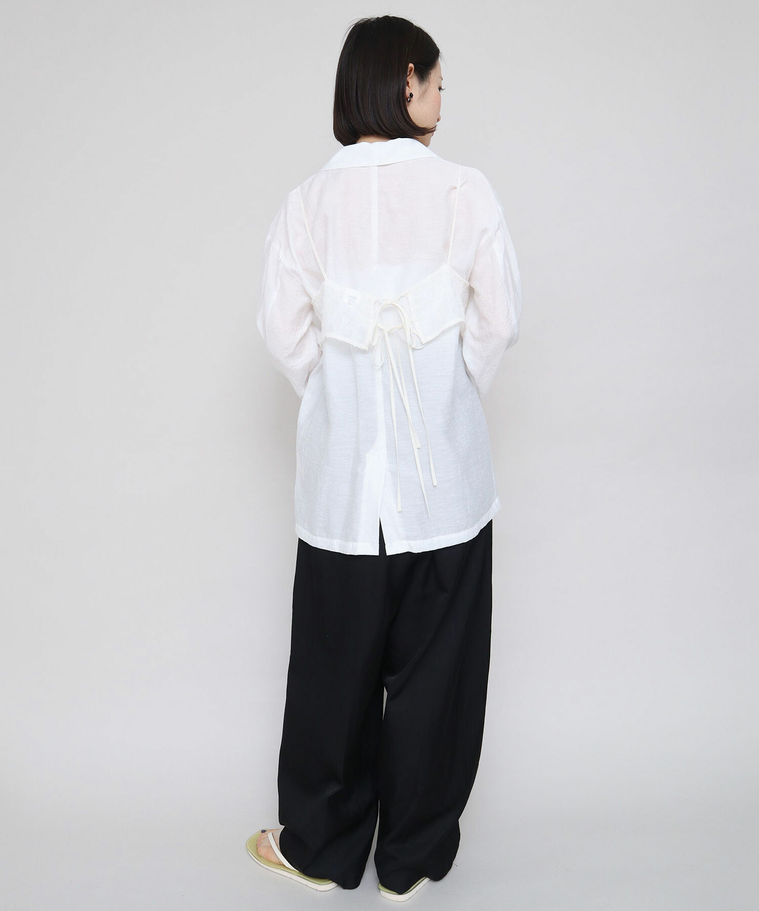 Jewelobe ブラウス シャツ アシンメトリー変形シャツ レディース