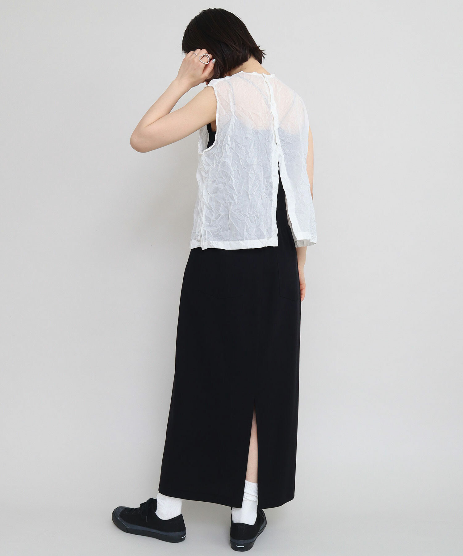 AMBIDEX Store △強撚スムース Iラインスカート(F クロ): iki
