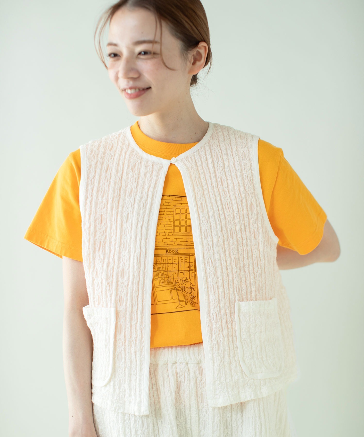 綿混ハイテンション ベスト|芽風 | Sensounico ONLINE STORE