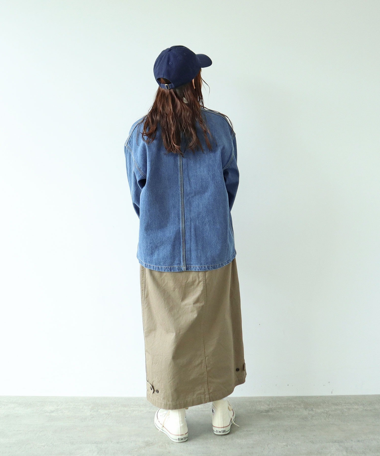 AMBIDEX Store 12.5OZデニム カバーオール (サックス)(S サックス