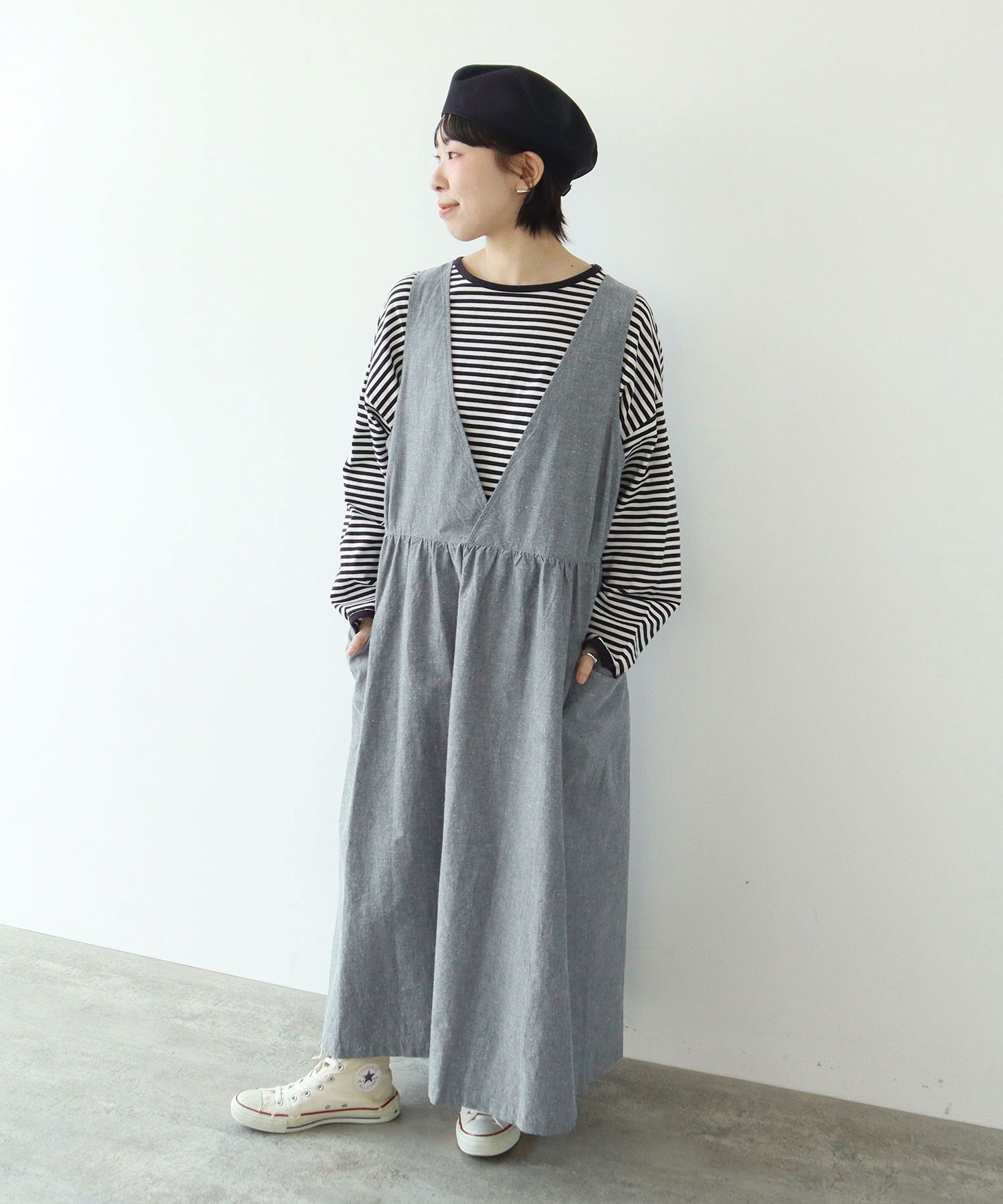 AMBIDEX Store 【予約販売】○先染めコットンネップ 2WAYワンピース(F