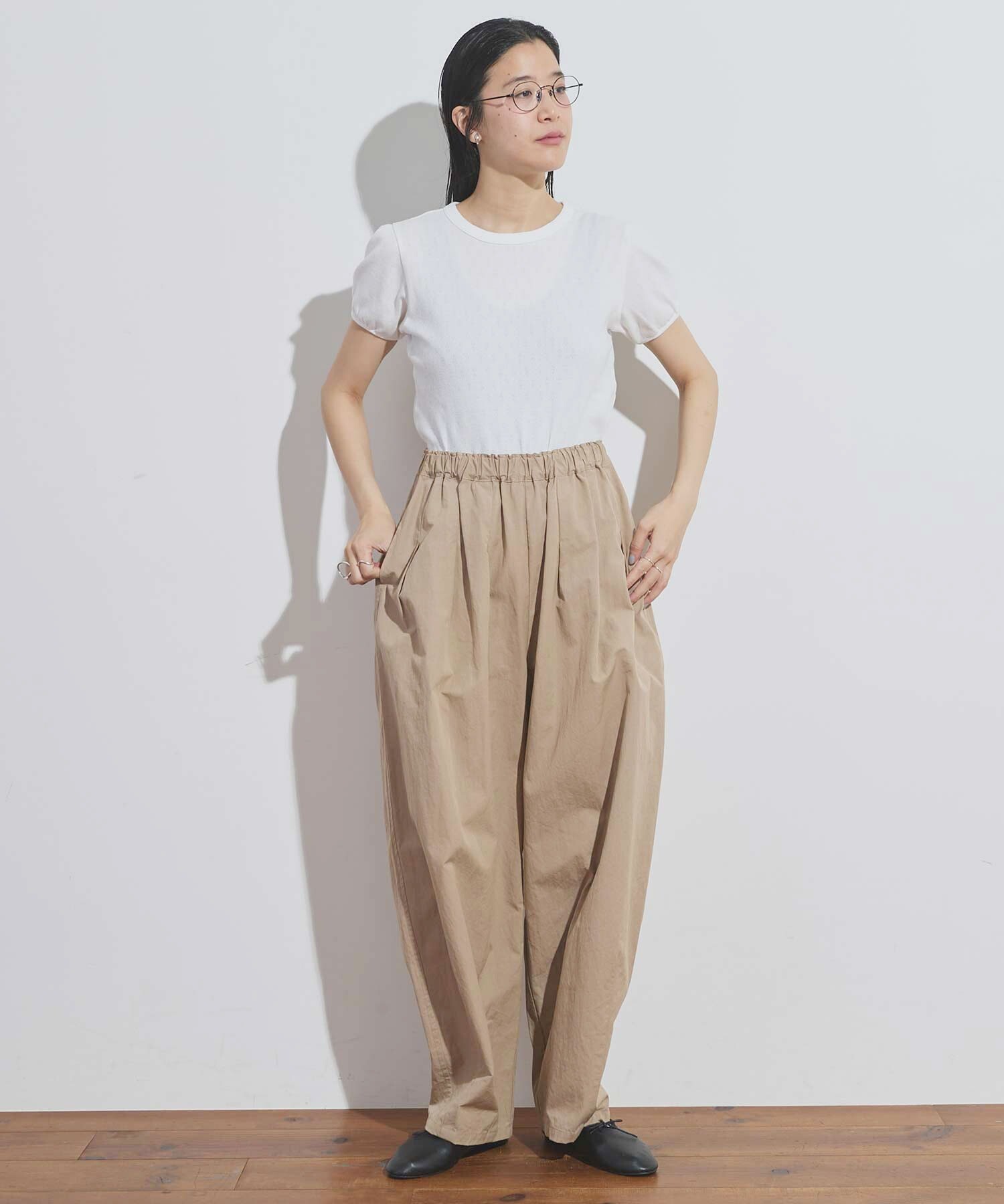 AMBIDEX Store patternmesh puff Tshirt (F シロ): l'atelier du