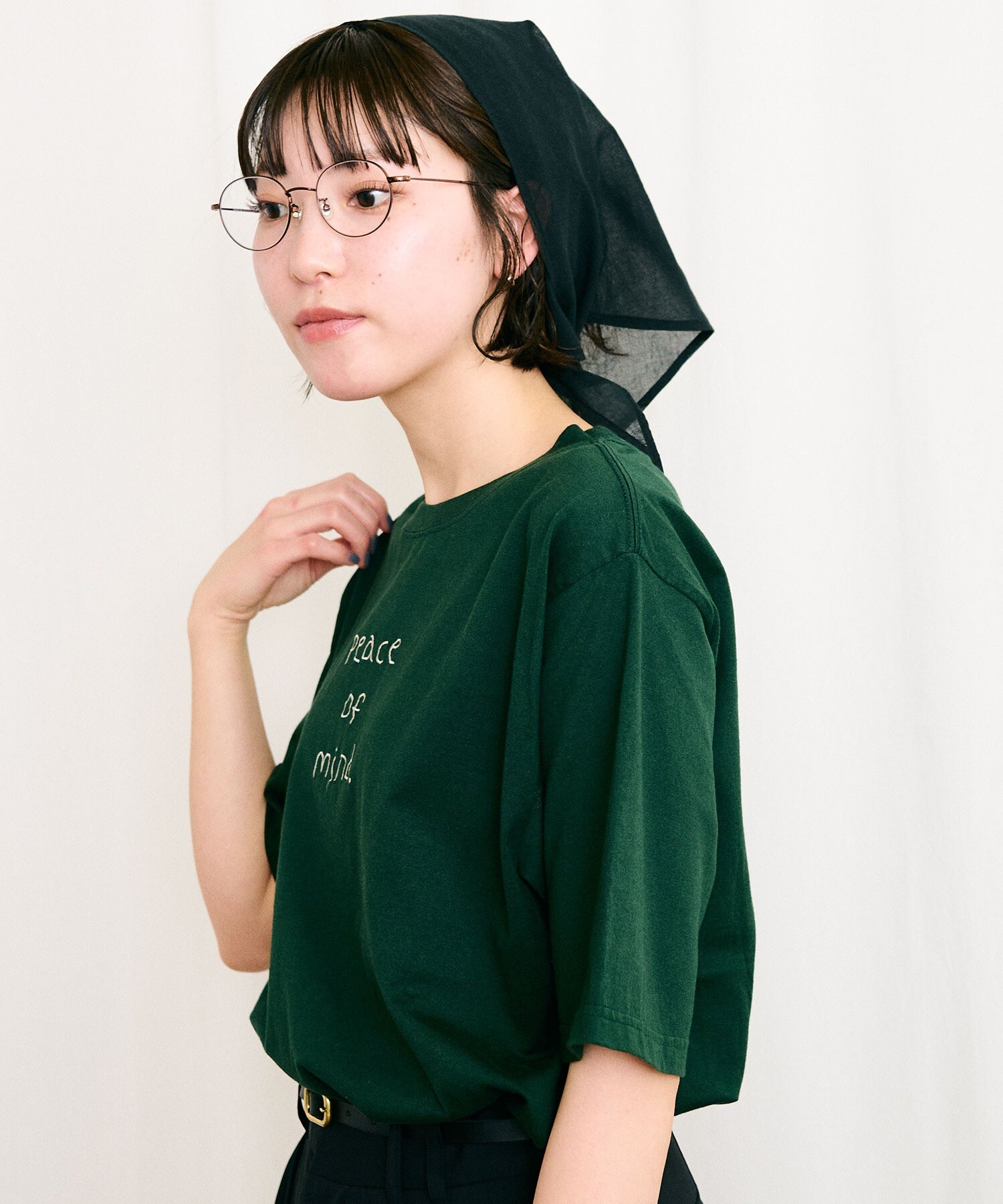 AMBIDEX Store △〇something good Tshirt(F グリーン): l