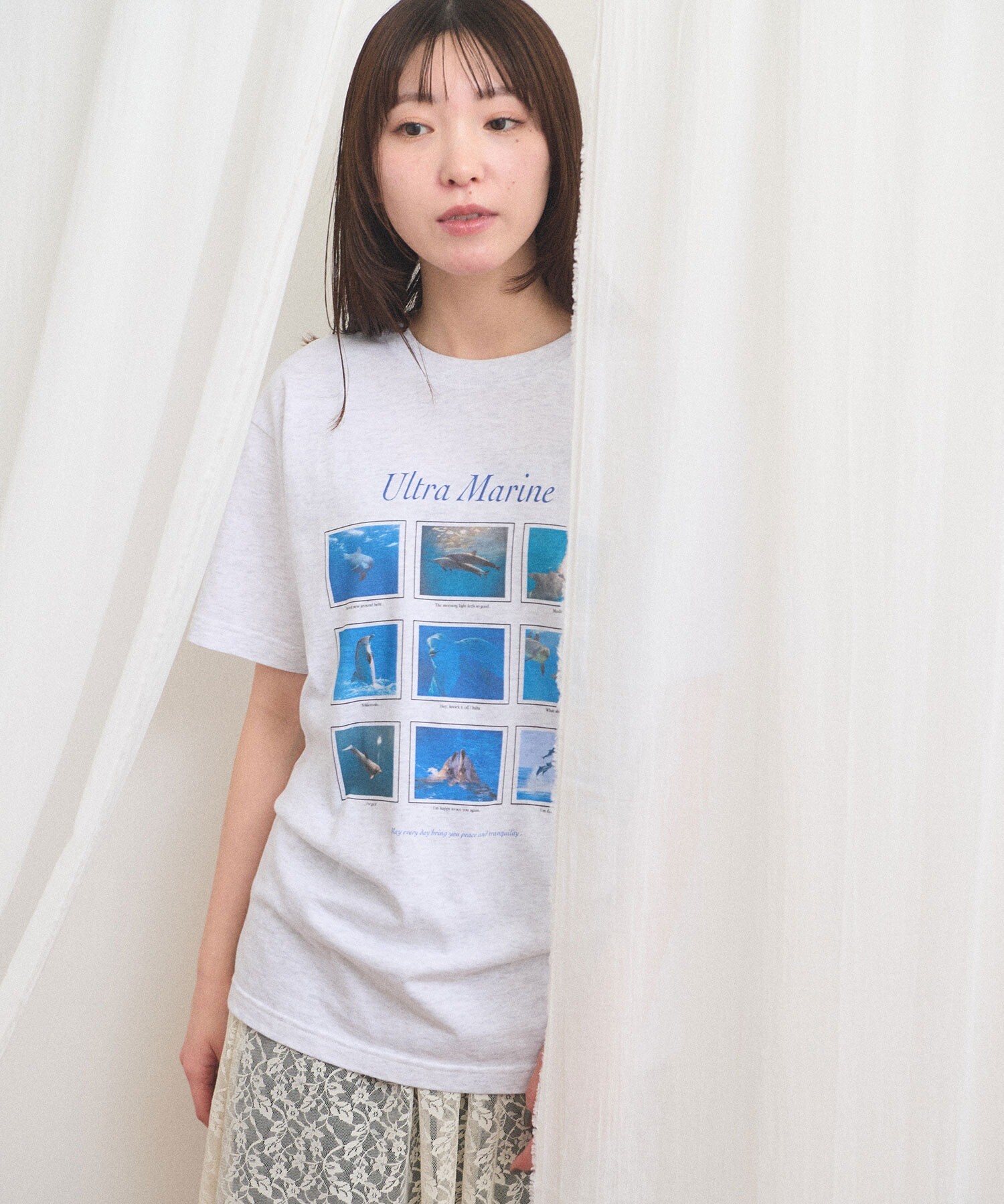 figLondon ボーダーT SIDE23-183 ボーダー長袖Tシャツ