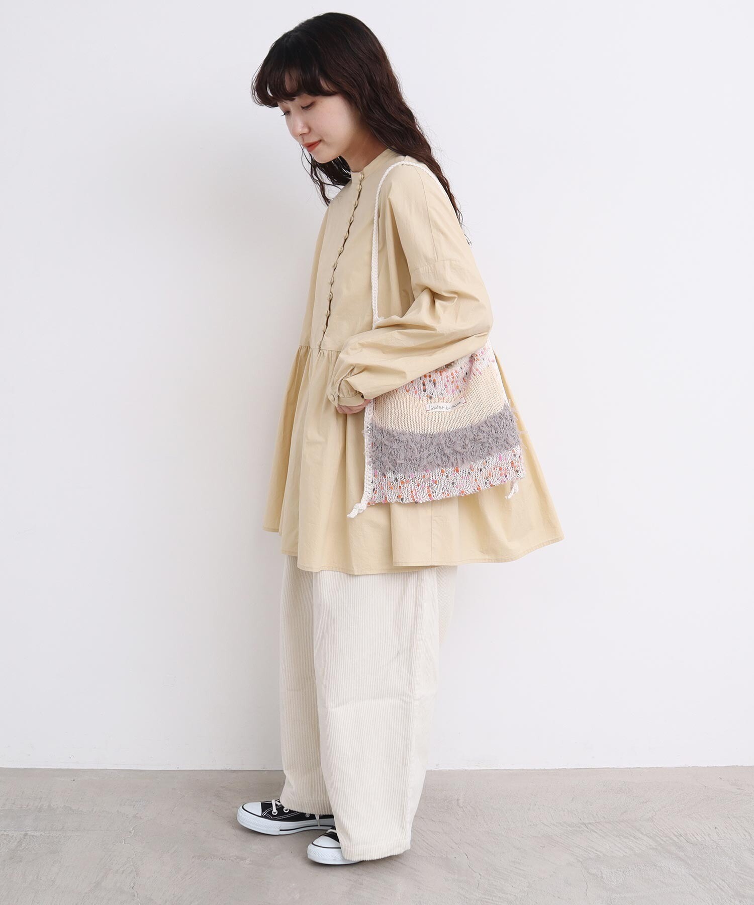 AMBIDEX Store 【予約販売】〇ぽつぽつ糸のcraft knitバッグ(F