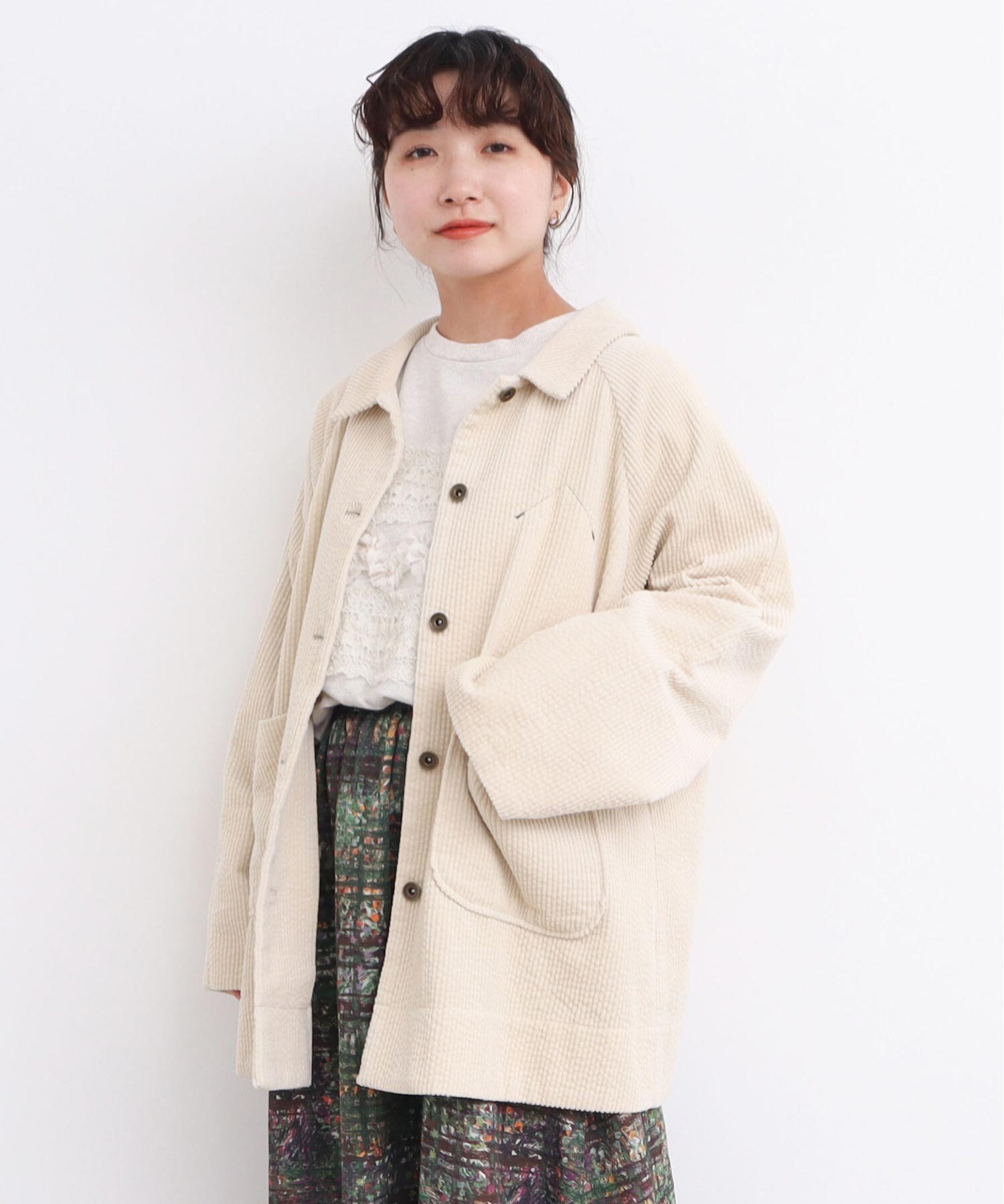 AMBIDEX Store 〇6Wコーデュロイ 隠れハウスポケットブルゾン(F