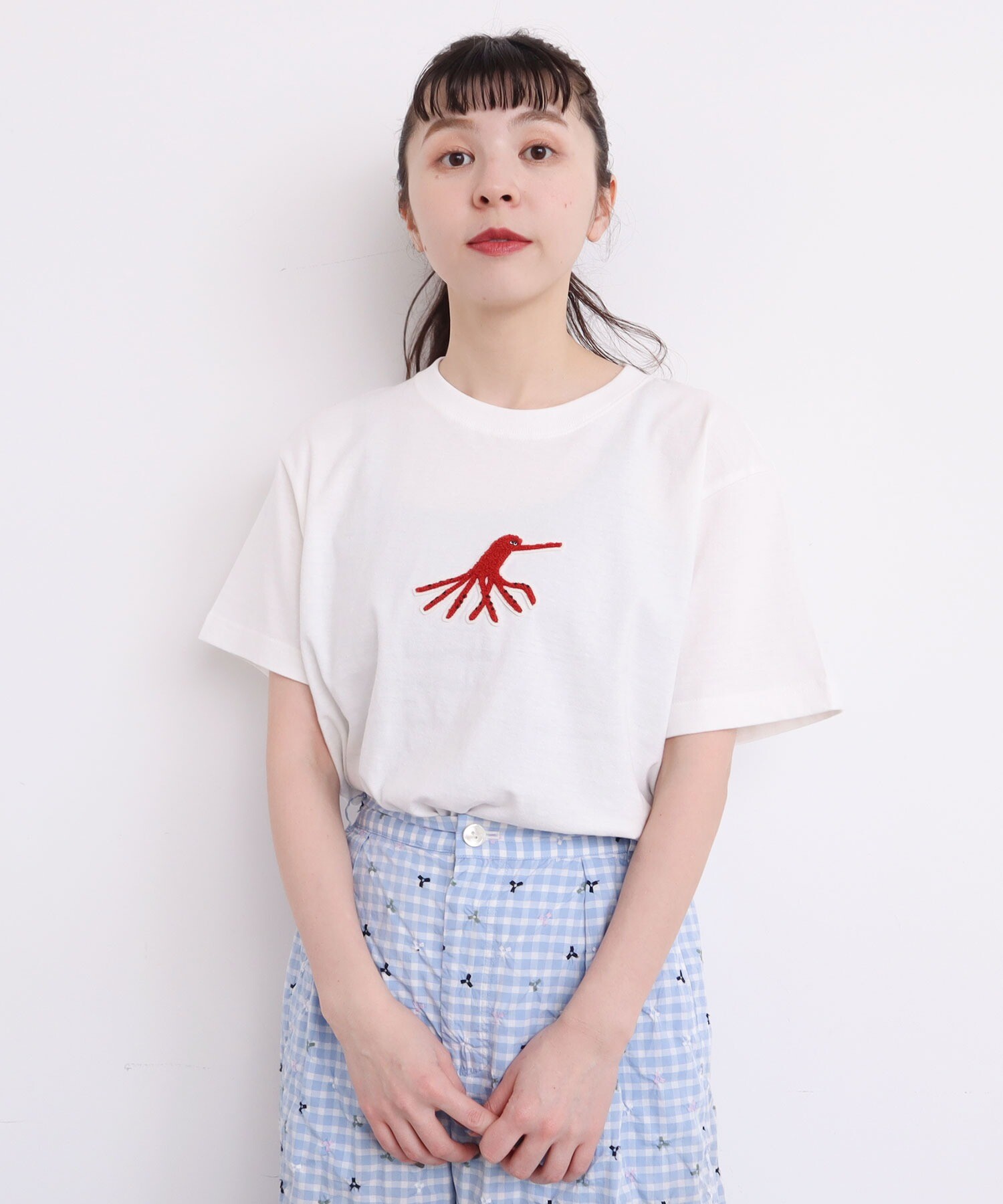 AMBIDEX Store 〇海の生物刺繍 Tシャツ(F グレー): l'atelier du savon