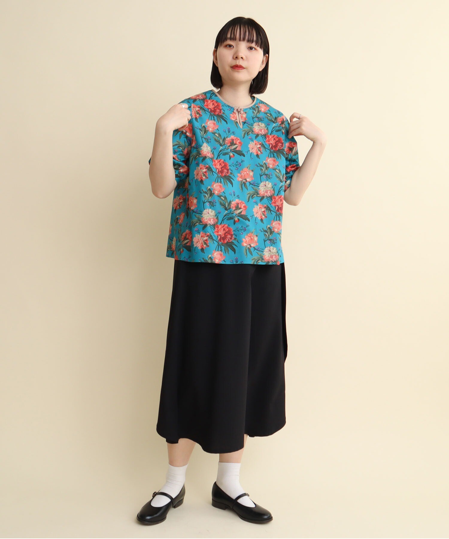 AMBIDEX Store 【予約販売】〇LIBERTY china blouse(F アオ): l 