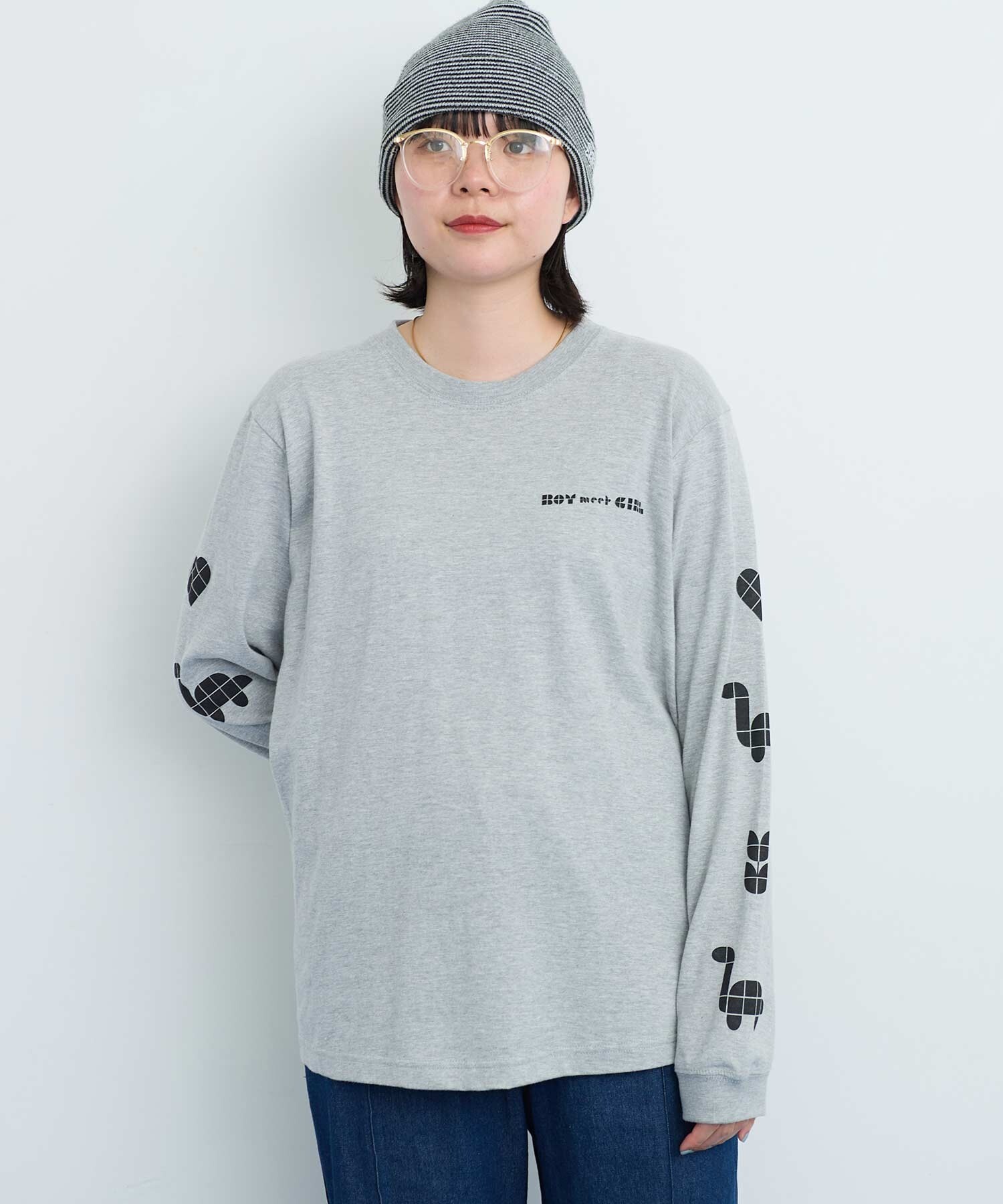 AMBIDEX Store 〇Favorite Motif ロンT (F グレー): l'atelier