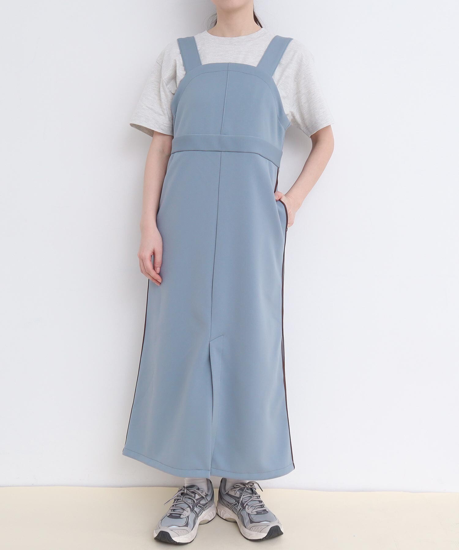 AMBIDEX Store ○○LINE Jersey ジャンパースカート(F チャ): l