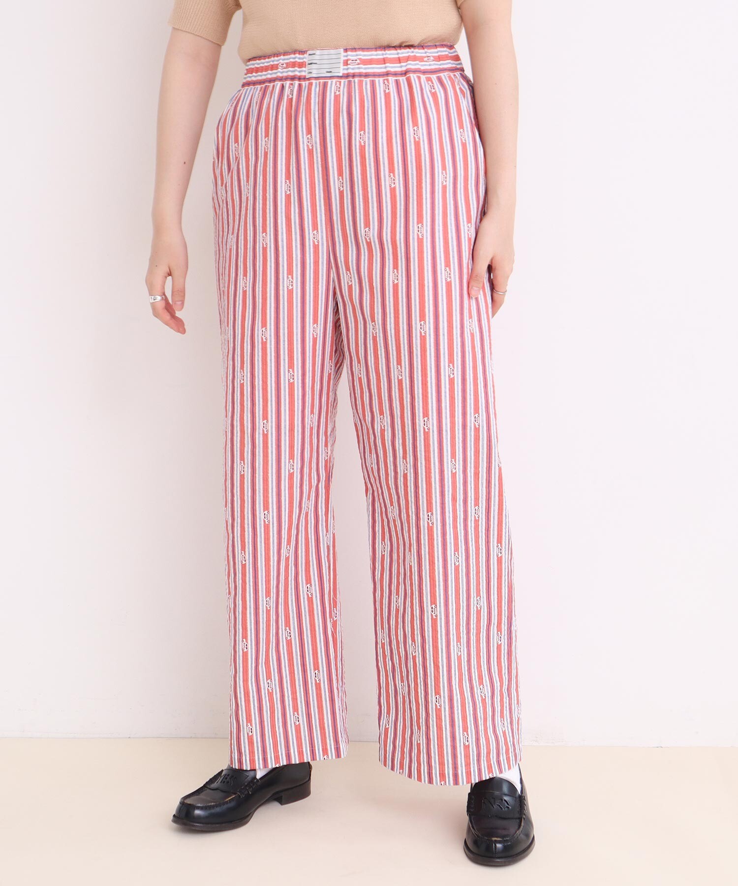 AMBIDEX Store 〇DRIVE STRIPE イージーパンツ(F サックス): l
