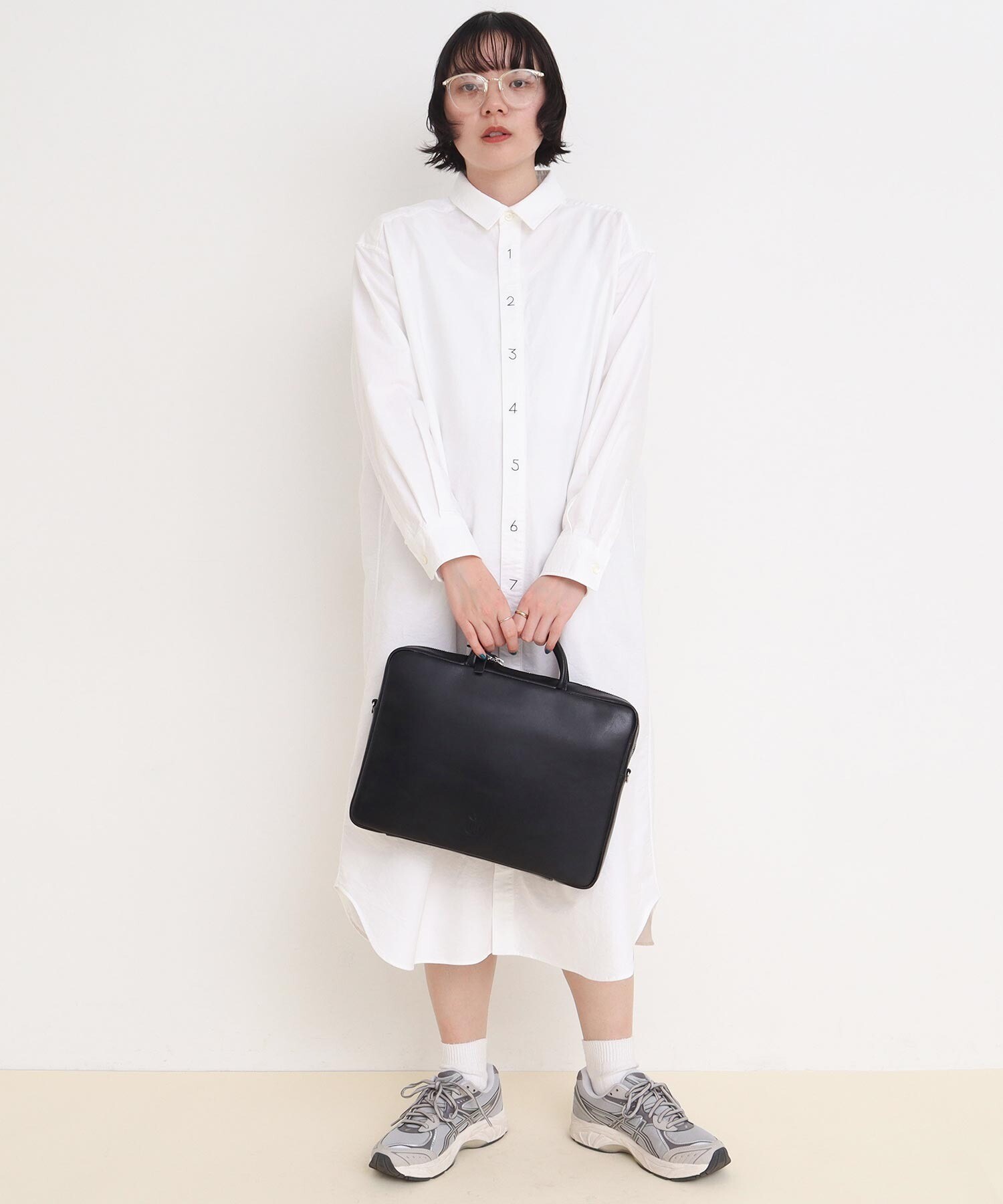 AMBIDEX Store TIDE WAY ICY document 2way bag(F クロ): l