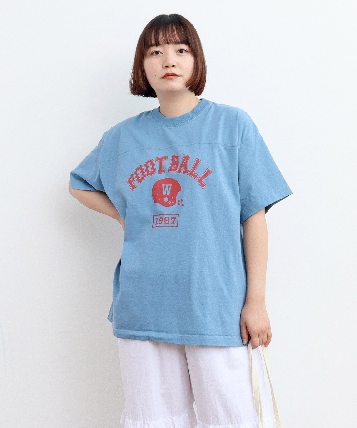AMBIDEX Store ○アメリカンドライ天竺 フットボールTシャツ(F