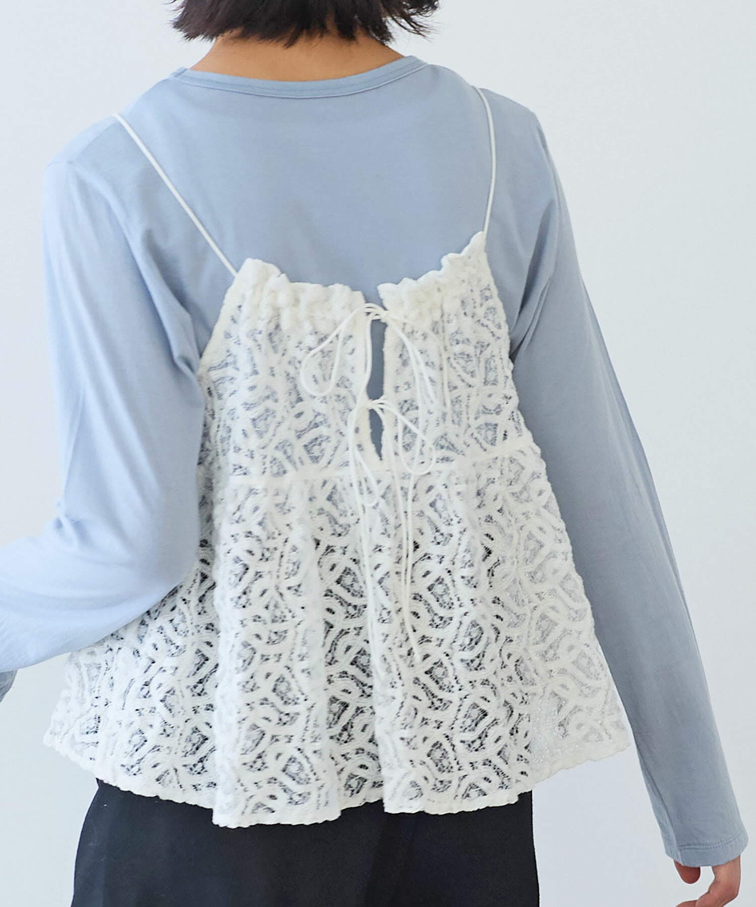 ブラウス シャツ ラッセルレースキャミブラウス レディース le.coeur blanc｜ラッセルレースキャミブラウス | Rakuten