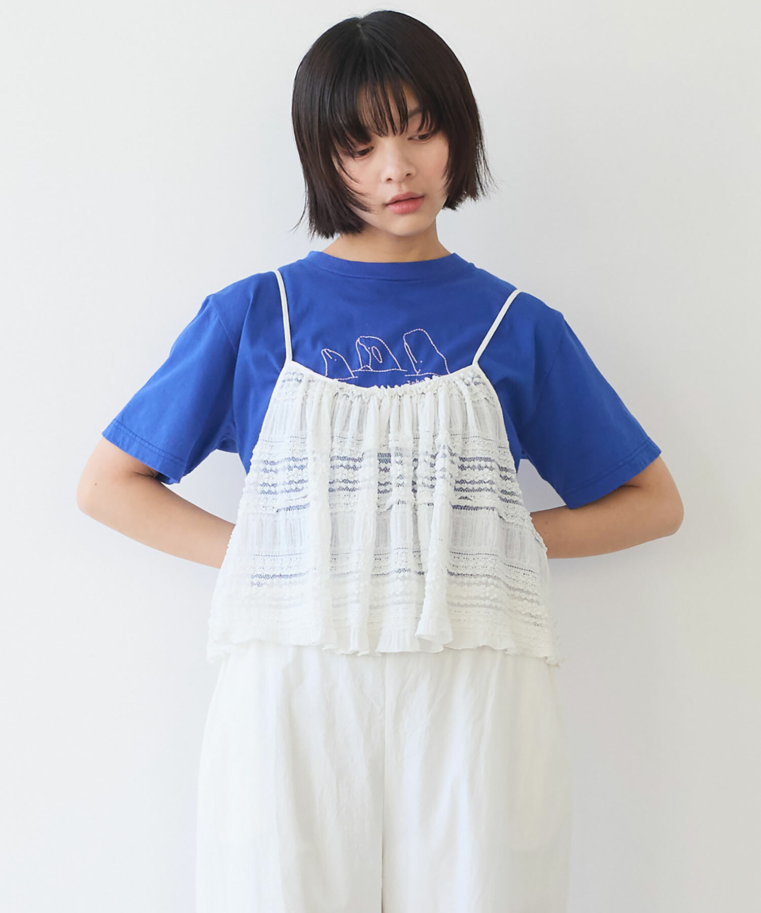 AMBIDEX Store 【予約販売】〇 tiered lace ビスチェ(F クロ