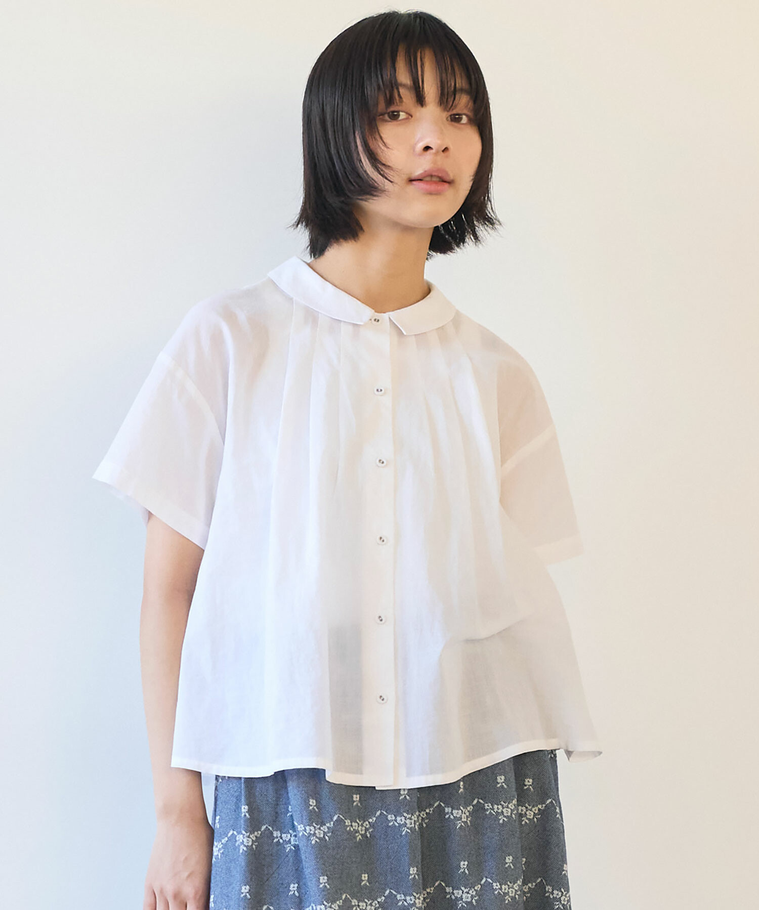 AMBIDEX Store 【予約販売】〇 コットン / シルク ローン タック AMBIDEX Store 【予約販売】〇 コットン / シルク ローン タック