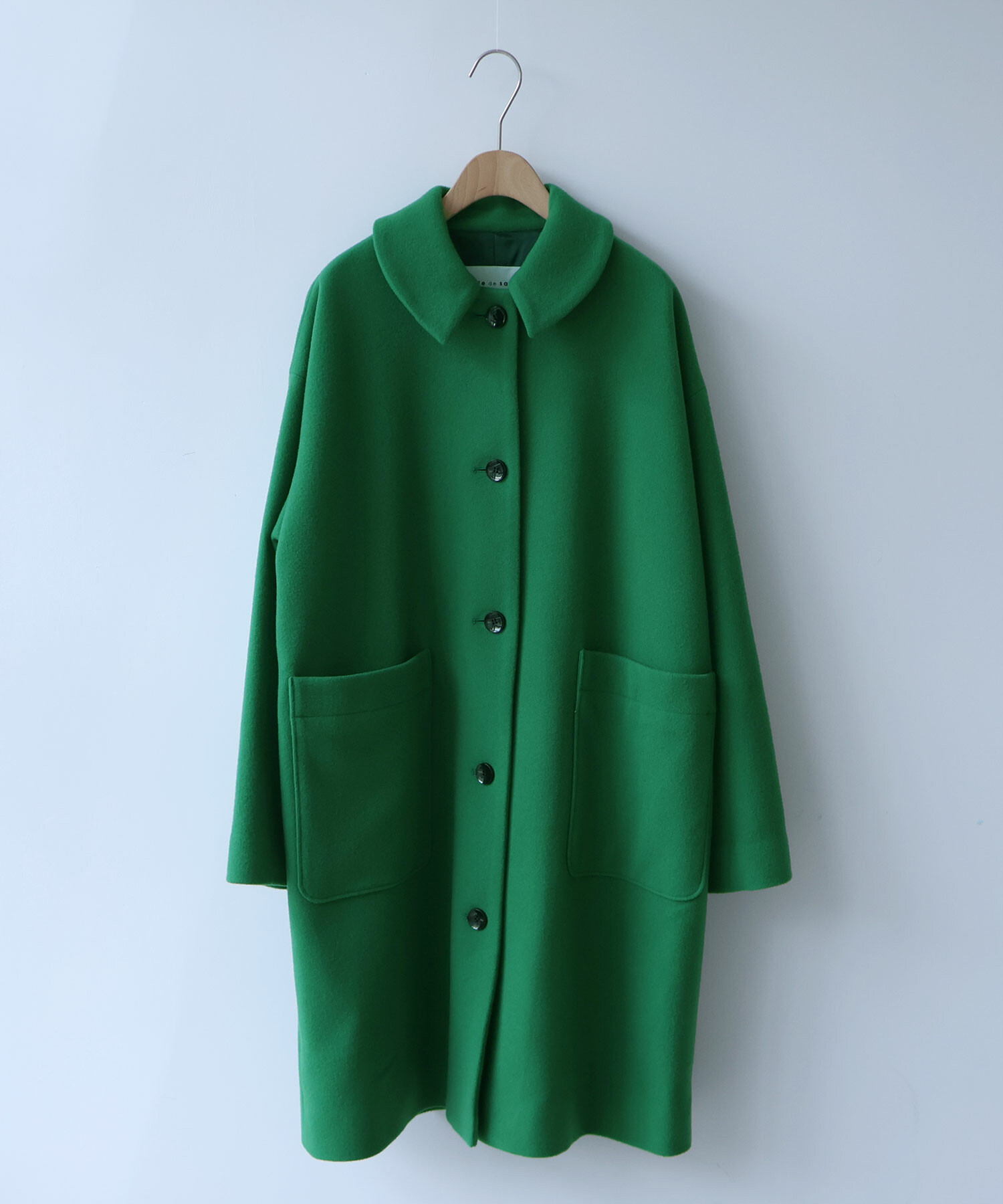 【bulle de savon】フード付きブルゾン／ブルー AMBIDEX Store 〇 super100 スイビ ステンカラーコート(F コン): bulle