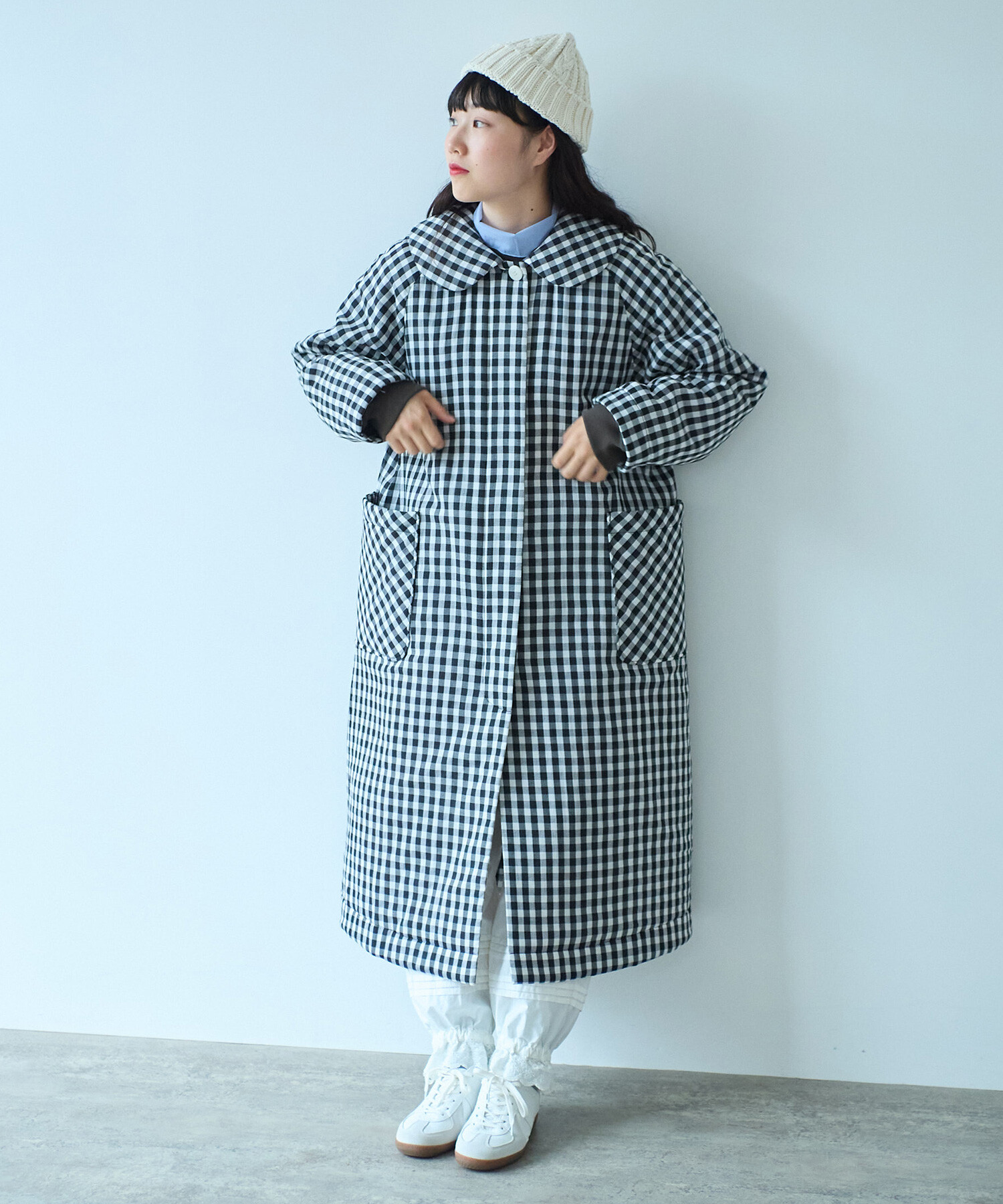 AMBIDEX Store 〇 gingham キルトコート(F クロ): bulle de savon