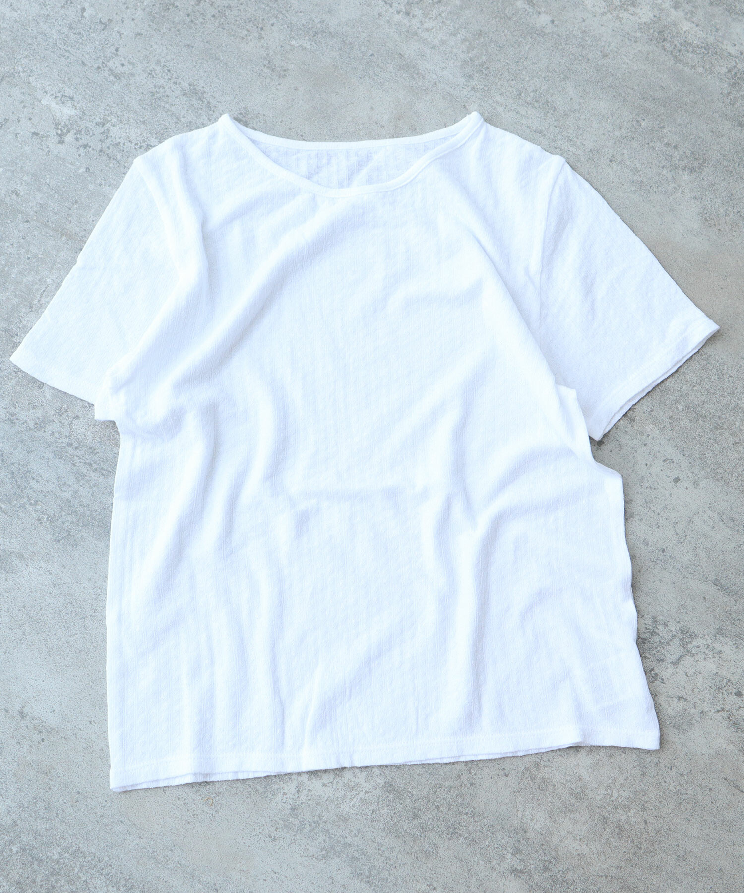 tシャツ 強撚針抜ジャカード 半袖プルオーバー レディース △強撚針抜ジャカード ハイネック半袖プルオーバー（Tシャツ